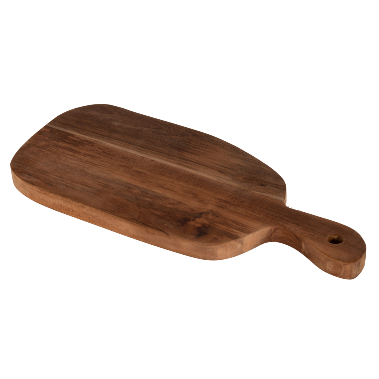 CUTTING BOARD IN NORMAL SHAPE HM4290 TEAK WOOD IN NATURAL- HANGING HOLE AND HANDLE 19x43,5x2Hcm. [3]