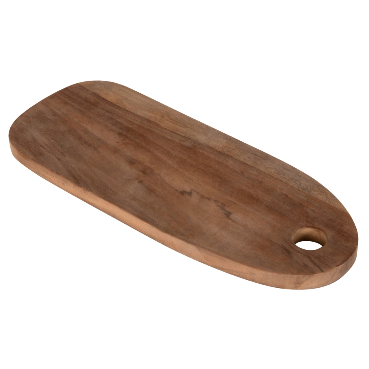 CUTTING BOARD IN OBLONG SHAPE HM4286 TEAK WOOD IN NATURAL-WITH HANGING HOLE 15x39x2Hcm. [5]