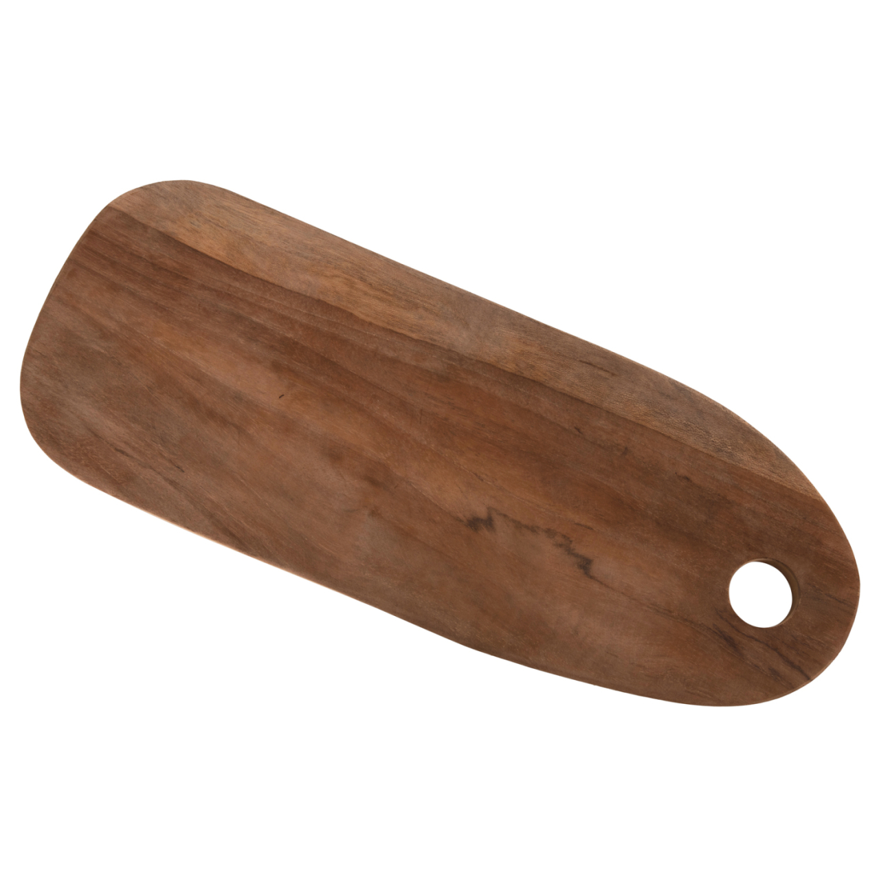 CUTTING BOARD IN OBLONG SHAPE HM4286 TEAK WOOD IN NATURAL-WITH HANGING HOLE 15x39x2Hcm. [4]
