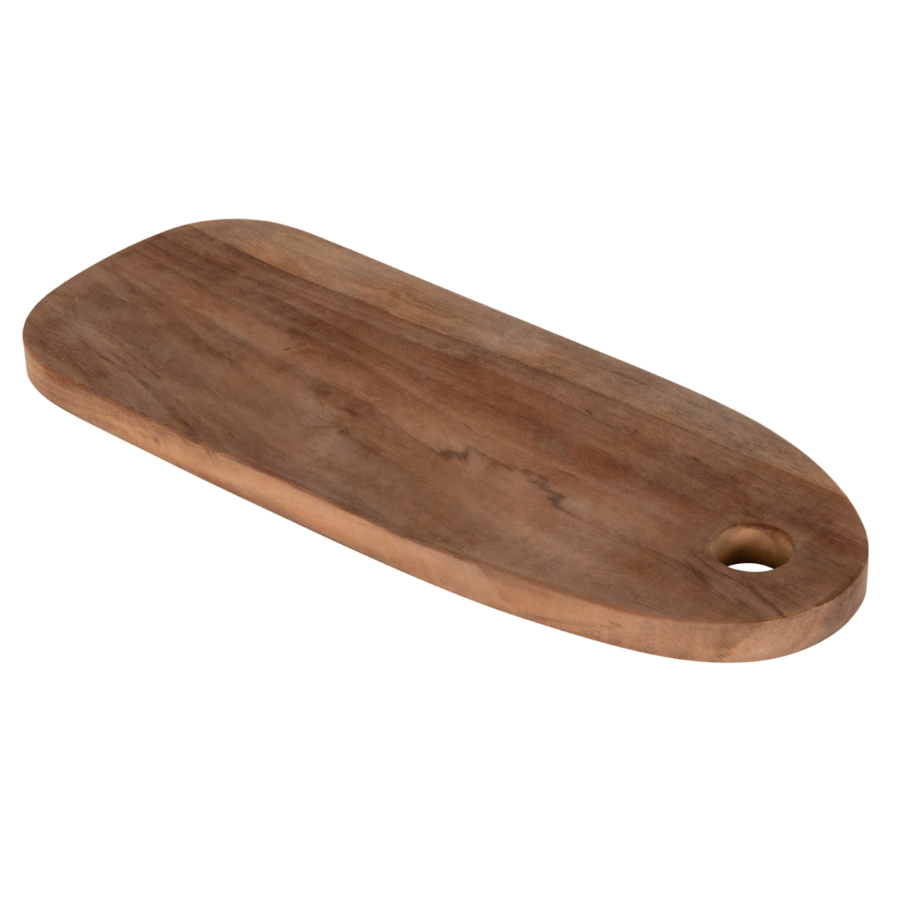 CUTTING BOARD IN OBLONG SHAPE HM4286 TEAK WOOD IN NATURAL-WITH HANGING HOLE 15x39x2Hcm. [3]