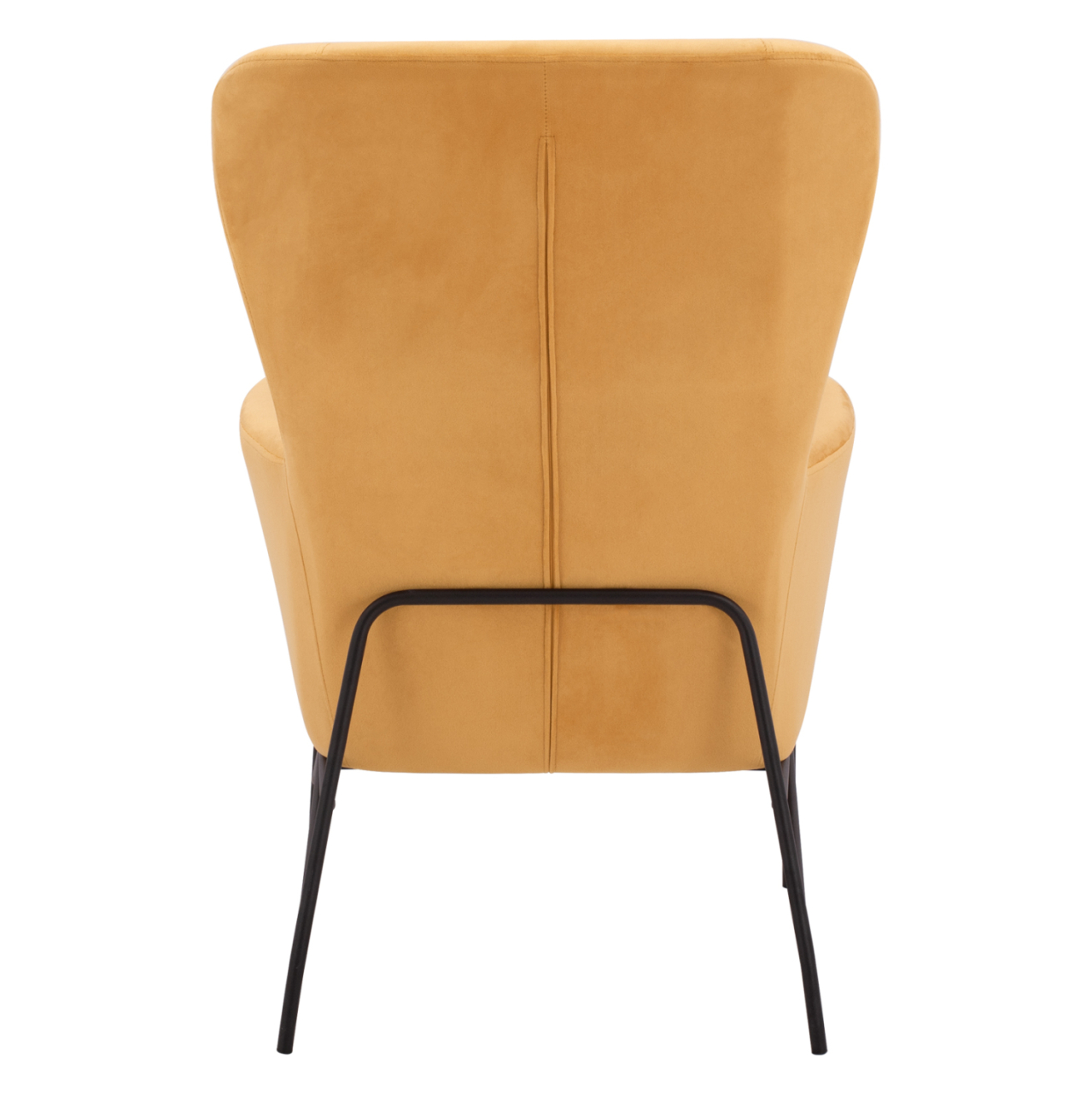 DANIA Armchair, Velvet Gold, metal black leg HM8721.09 67x80x102 cm. [6]