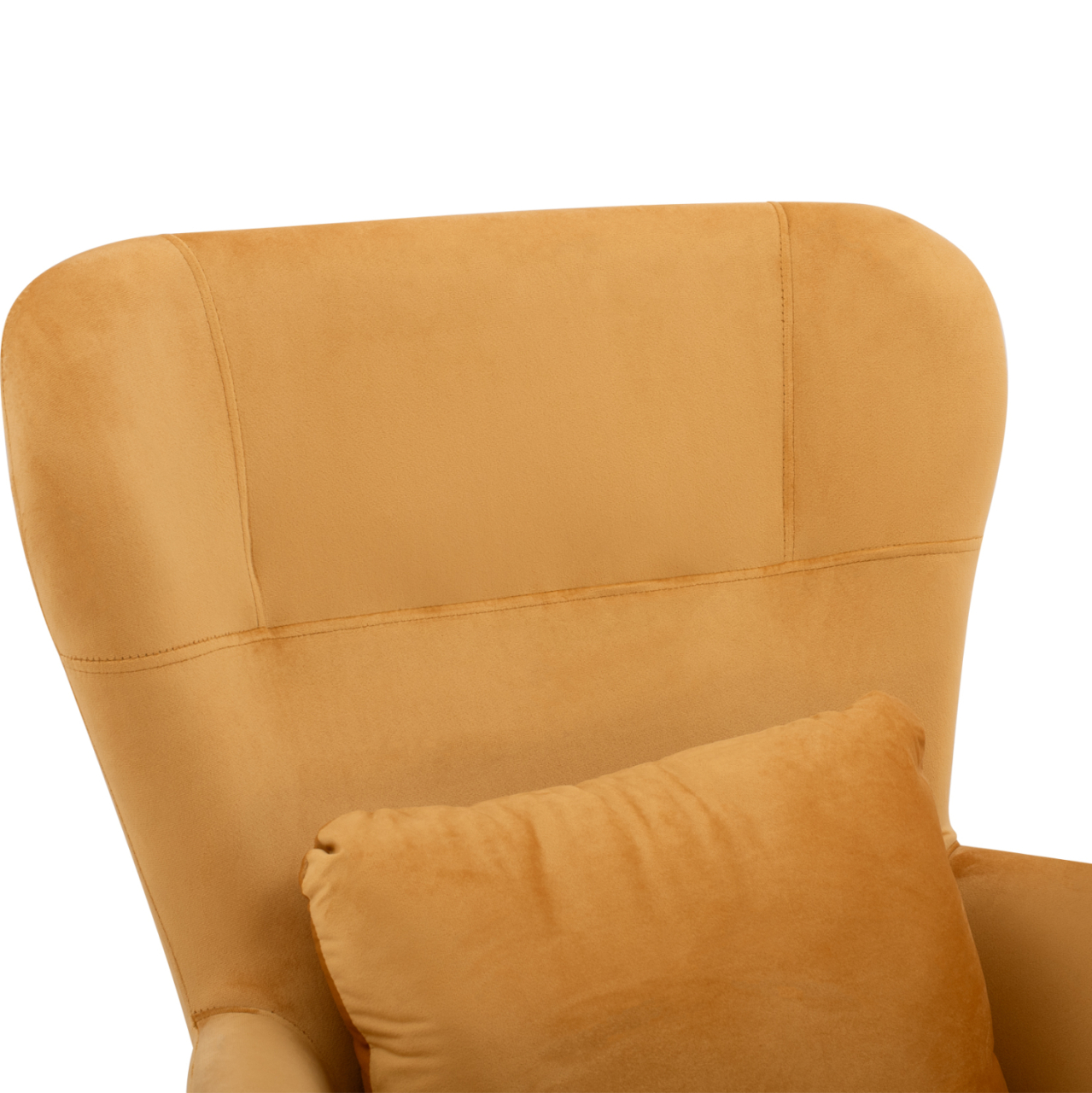 DANIA Armchair, Velvet Gold, metal black leg HM8721.09 67x80x102 cm. [7]
