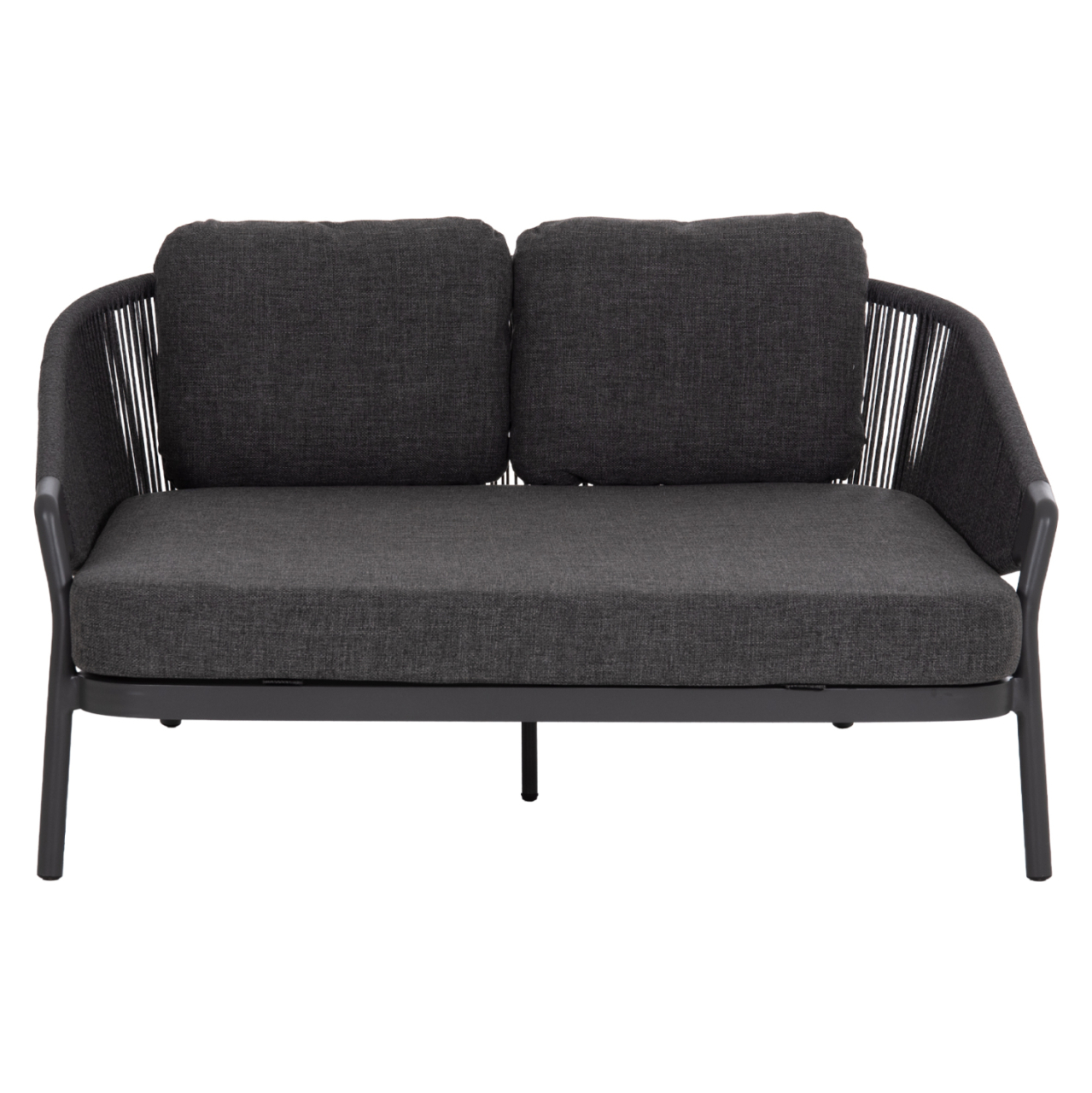 DAYBED SERIES XANTION HM6474.01 DARK GREY ALUMINUM-ROPE-OLEFIN FABRIC 157x147x88Hcm. [3]