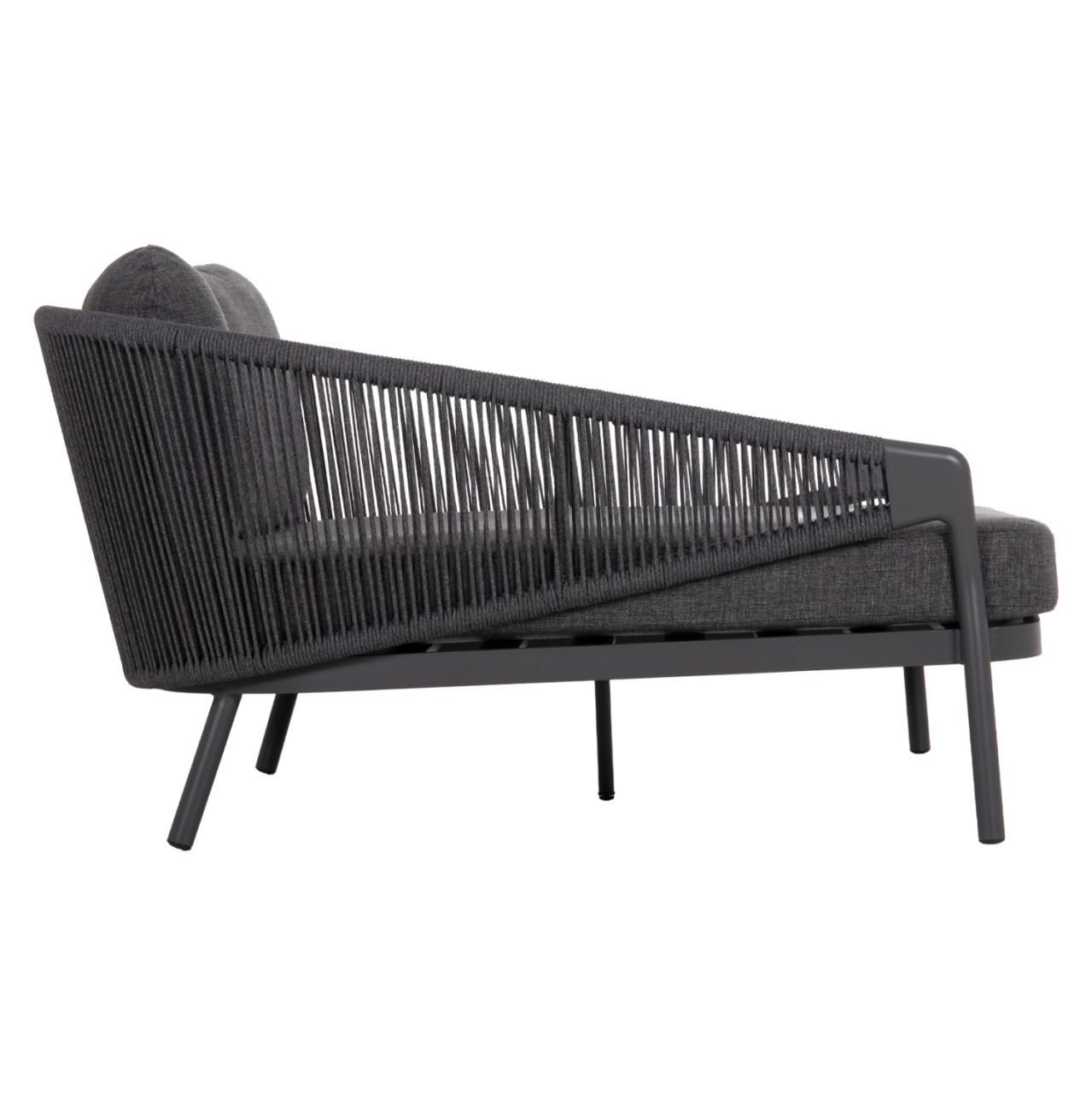 DAYBED SERIES XANTION HM6474.01 DARK GREY ALUMINUM-ROPE-OLEFIN FABRIC 157x147x88Hcm. [4]
