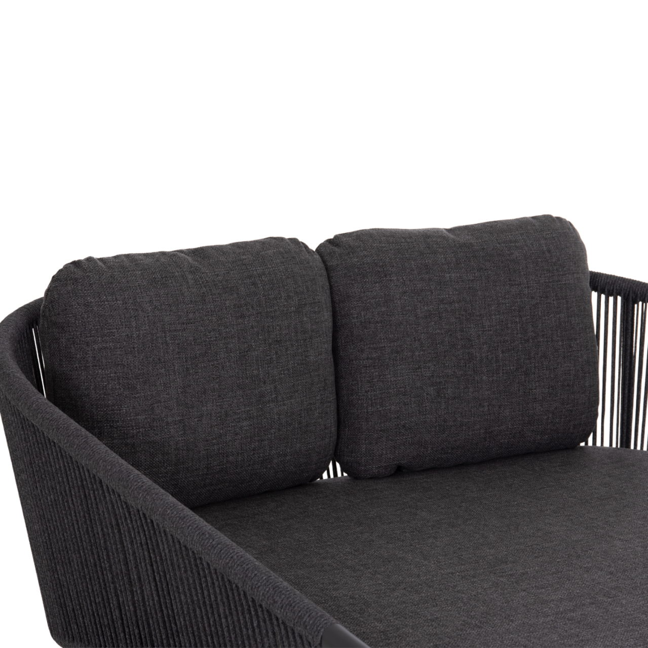 DAYBED SERIES XANTION HM6474.01 DARK GREY ALUMINUM-ROPE-OLEFIN FABRIC 157x147x88Hcm. [7]