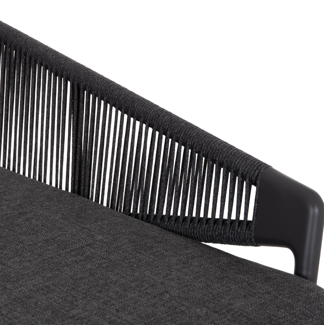 DAYBED SERIES XANTION HM6474.01 DARK GREY ALUMINUM-ROPE-OLEFIN FABRIC 157x147x88Hcm. [9]