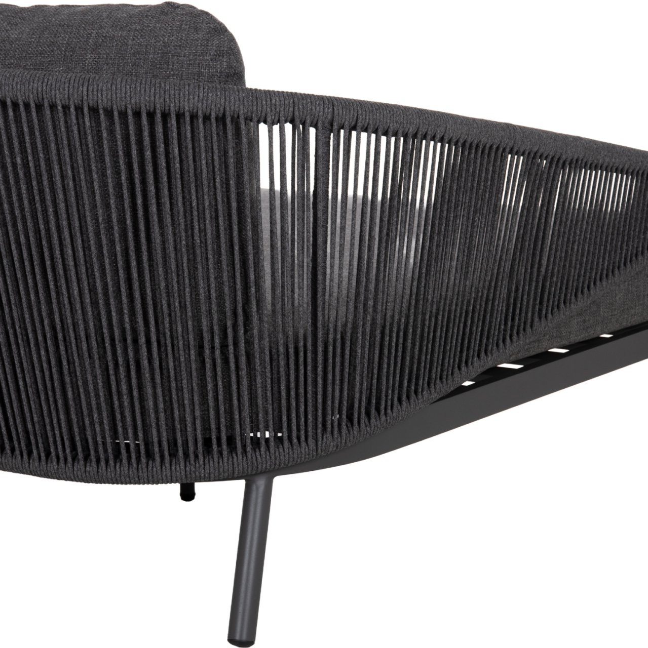 DAYBED SERIES XANTION HM6474.01 DARK GREY ALUMINUM-ROPE-OLEFIN FABRIC 157x147x88Hcm. [10]