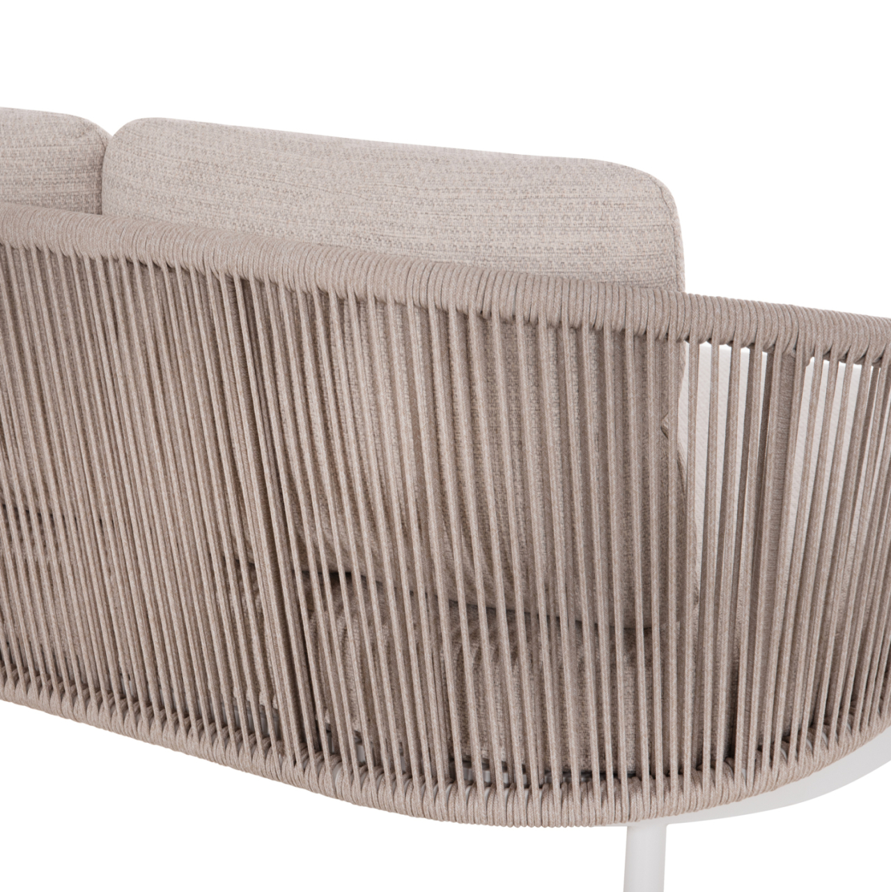 DAYBED SERIES XANTION HM6474.02 WHITE ALUMINUM-ROPE-OLEFIN FABRIC 157x147x88Hcm. [10]