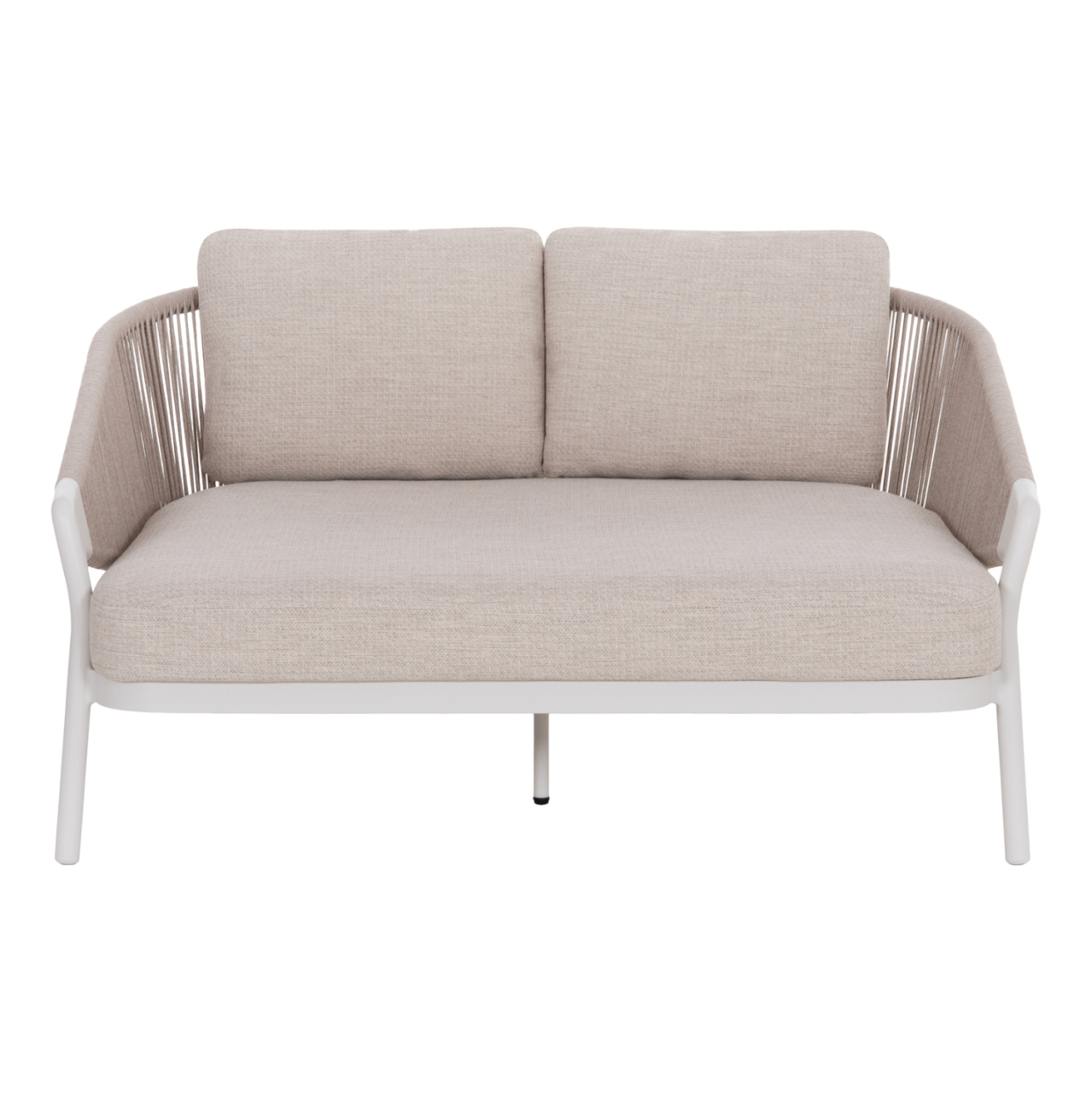 DAYBED SERIES XANTION HM6474.02 WHITE ALUMINUM-ROPE-OLEFIN FABRIC 157x147x88Hcm. [3]