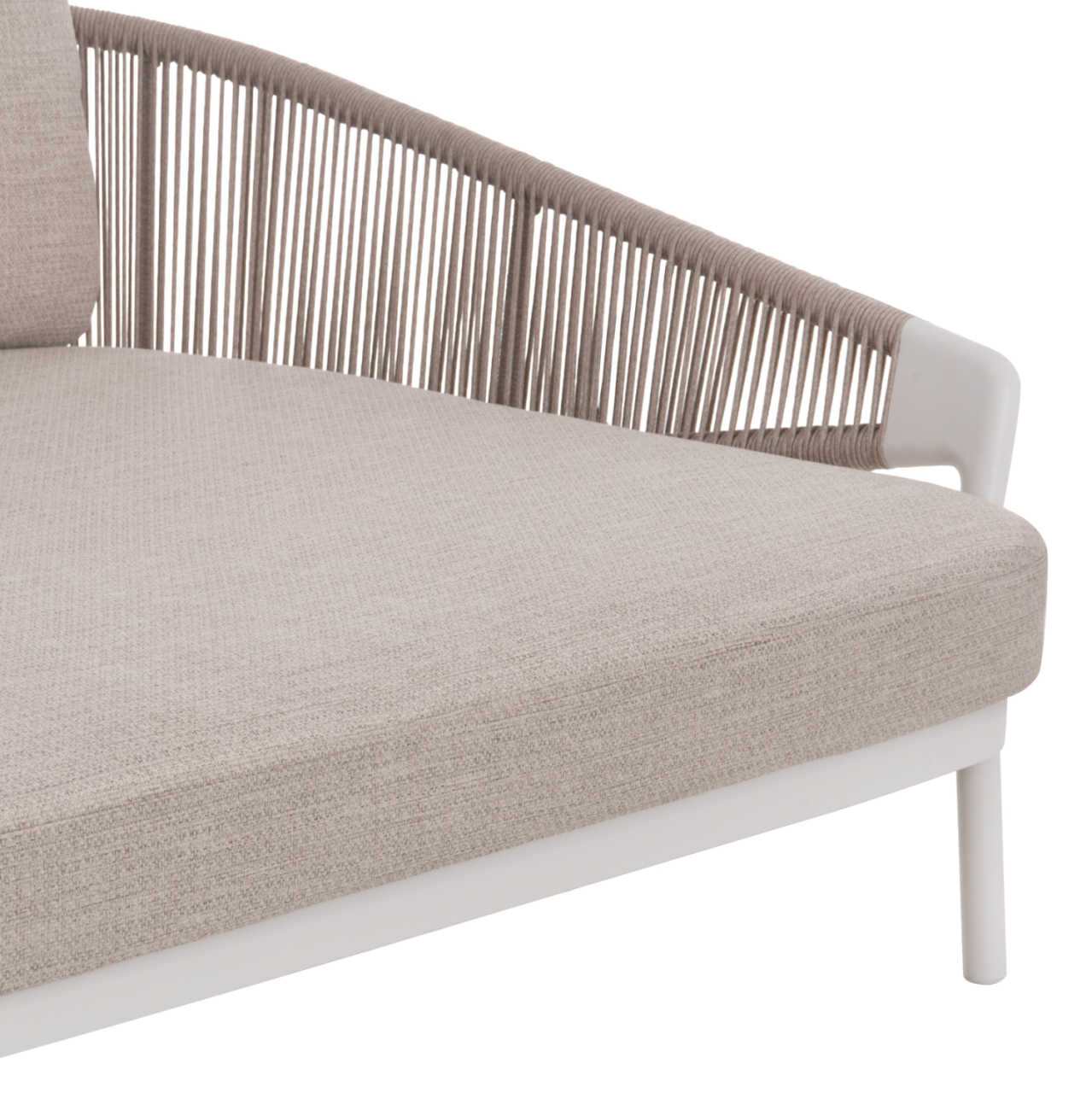 DAYBED SERIES XANTION HM6474.02 WHITE ALUMINUM-ROPE-OLEFIN FABRIC 157x147x88Hcm. [8]