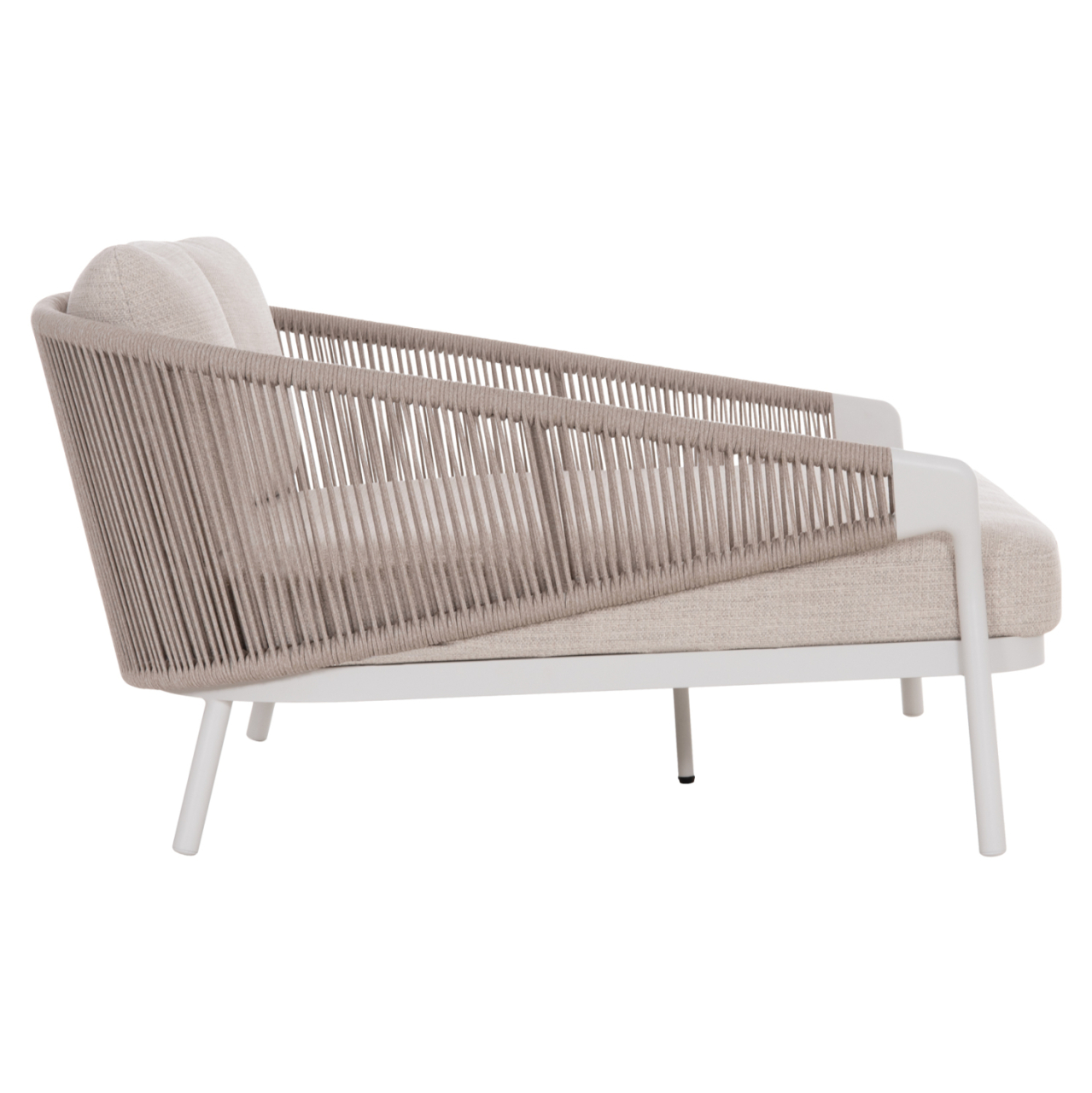 DAYBED SERIES XANTION HM6474.02 WHITE ALUMINUM-ROPE-OLEFIN FABRIC 157x147x88Hcm. [4]