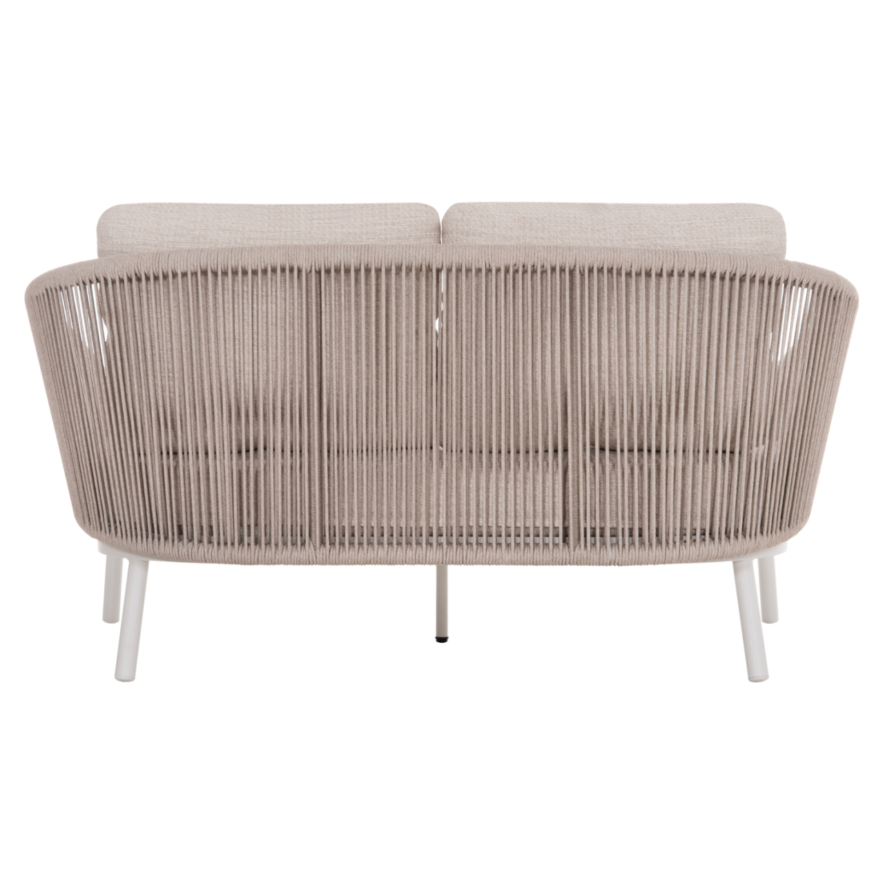 DAYBED SERIES XANTION HM6474.02 WHITE ALUMINUM-ROPE-OLEFIN FABRIC 157x147x88Hcm. [6]