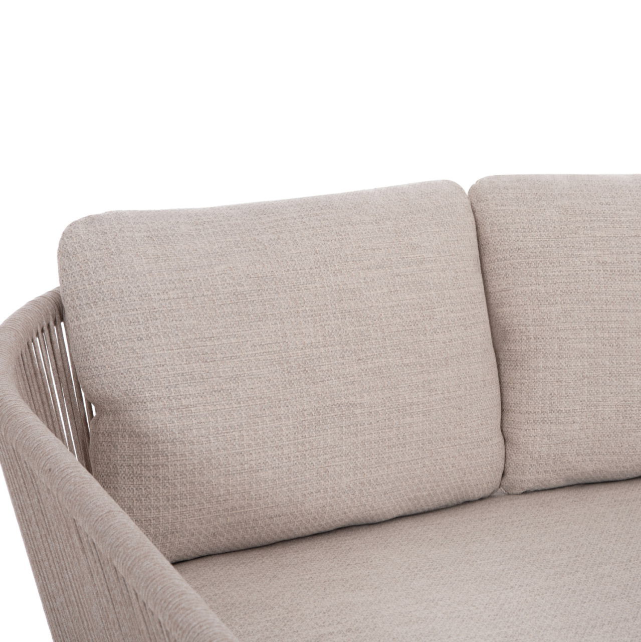 DAYBED SERIES XANTION HM6474.02 WHITE ALUMINUM-ROPE-OLEFIN FABRIC 157x147x88Hcm. [7]