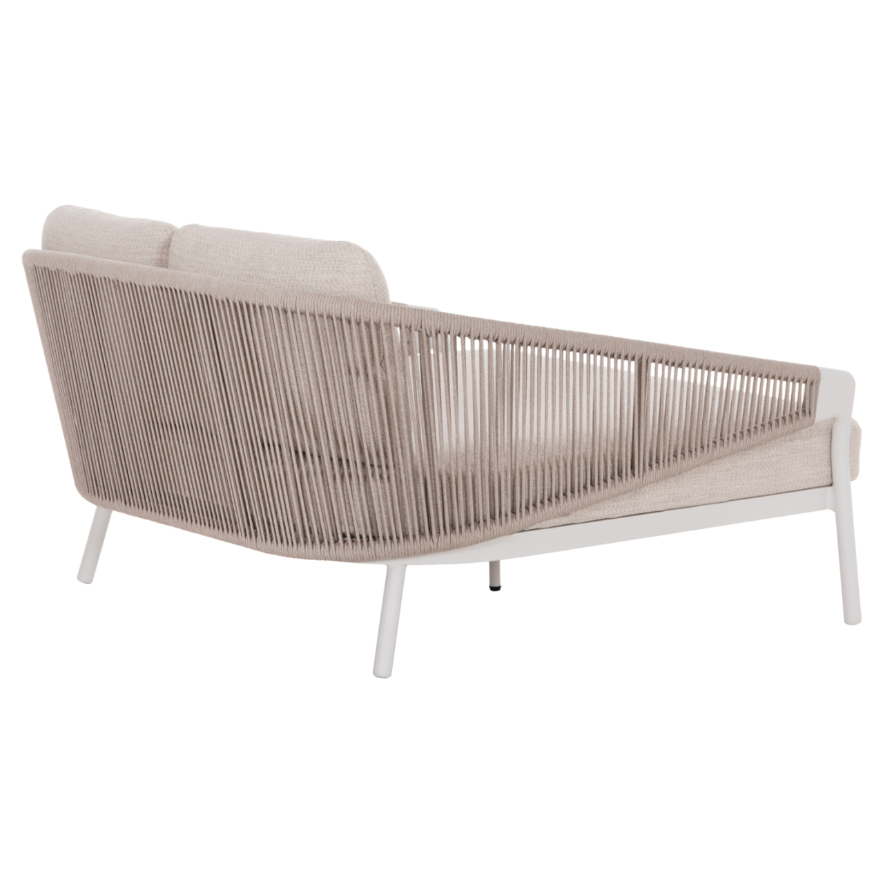 DAYBED SERIES XANTION HM6474.02 WHITE ALUMINUM-ROPE-OLEFIN FABRIC 157x147x88Hcm. [5]
