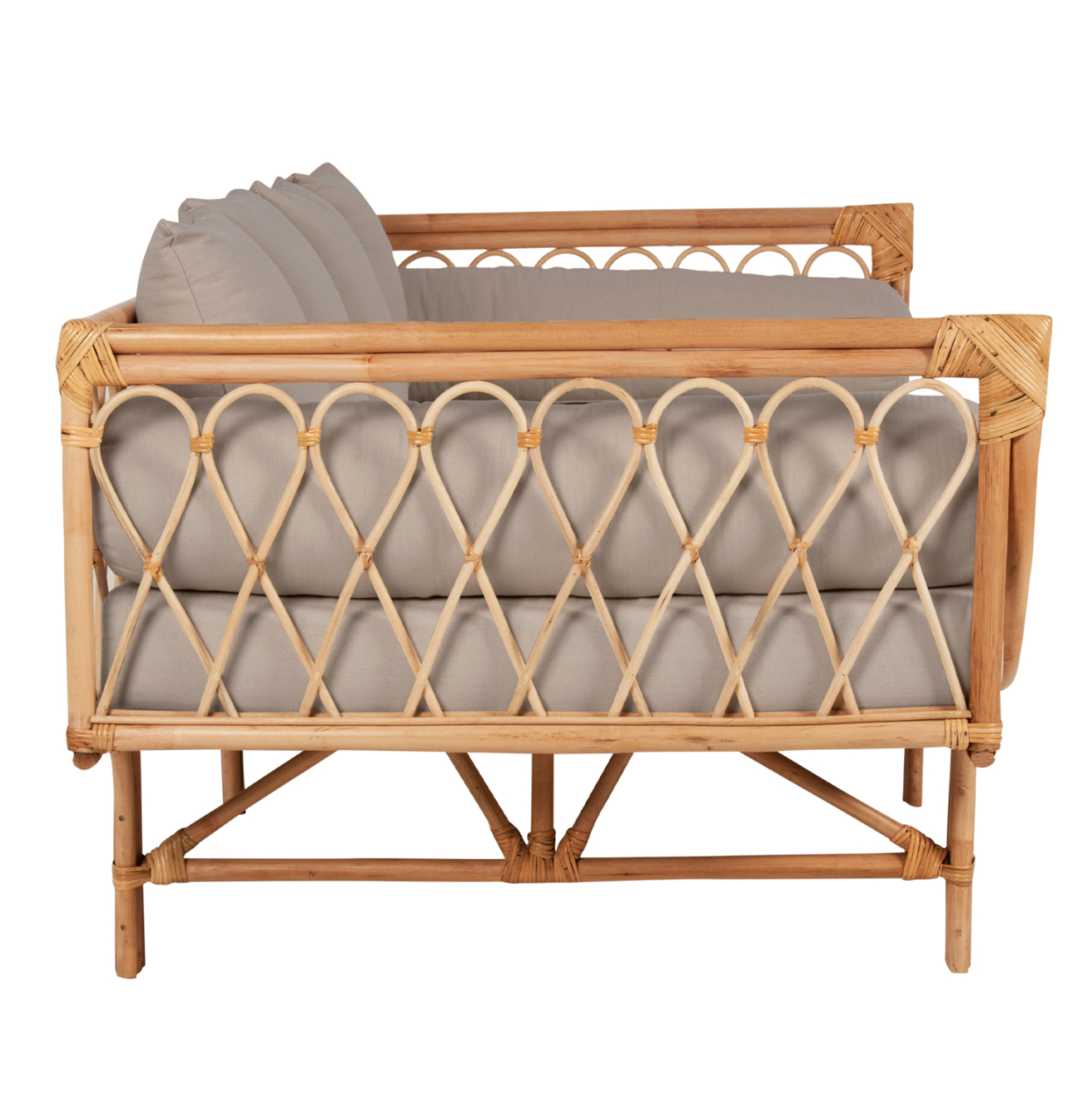 DAYBED-SOFA ALIKI HM9658 RATTAN IN NATURAL-BEIGE CUSHIONS 200x100x76Hcm. [4]