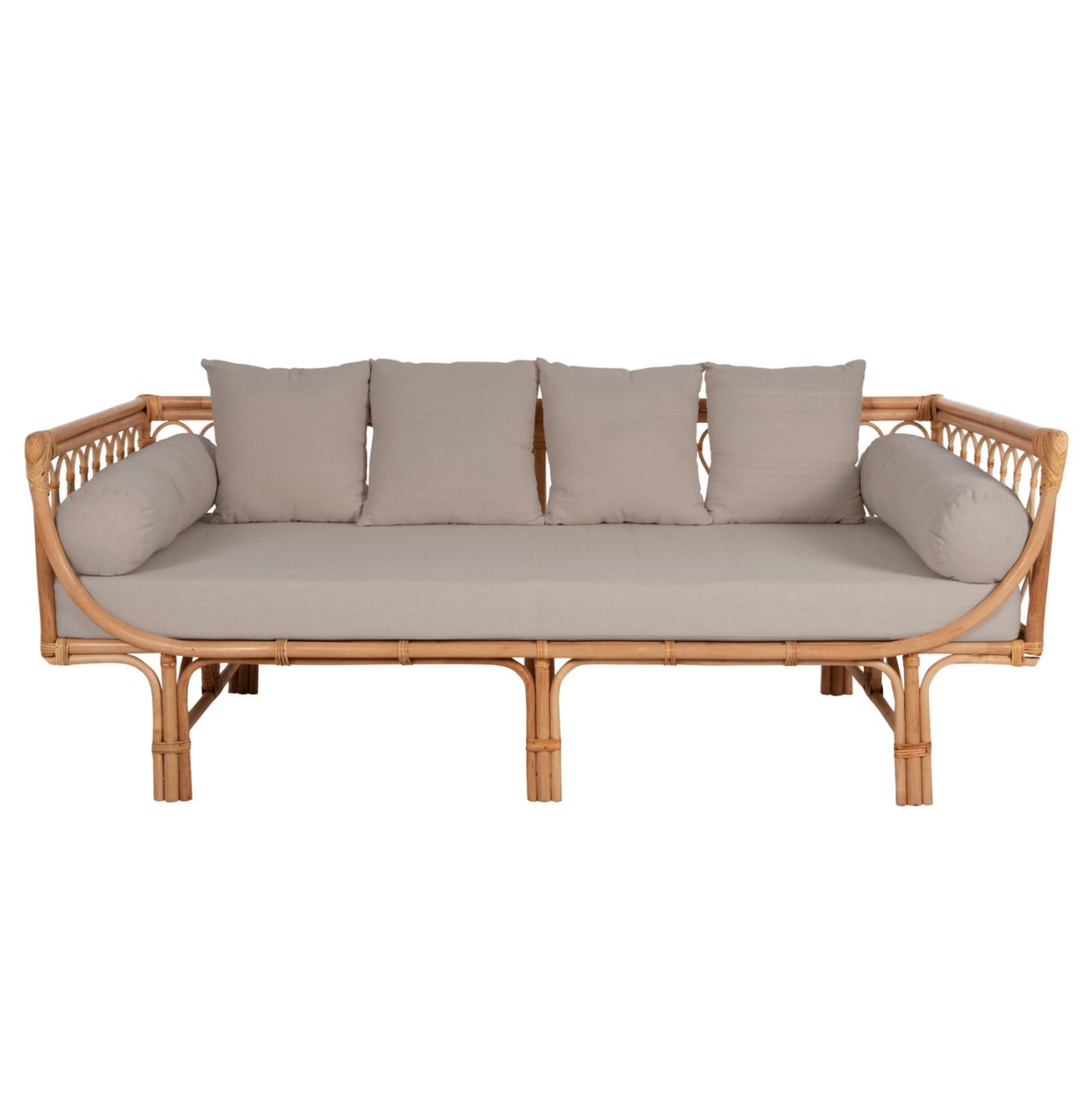 DAYBED-SOFA ALIKI HM9658 RATTAN IN NATURAL-BEIGE CUSHIONS 200x100x76Hcm. [3]