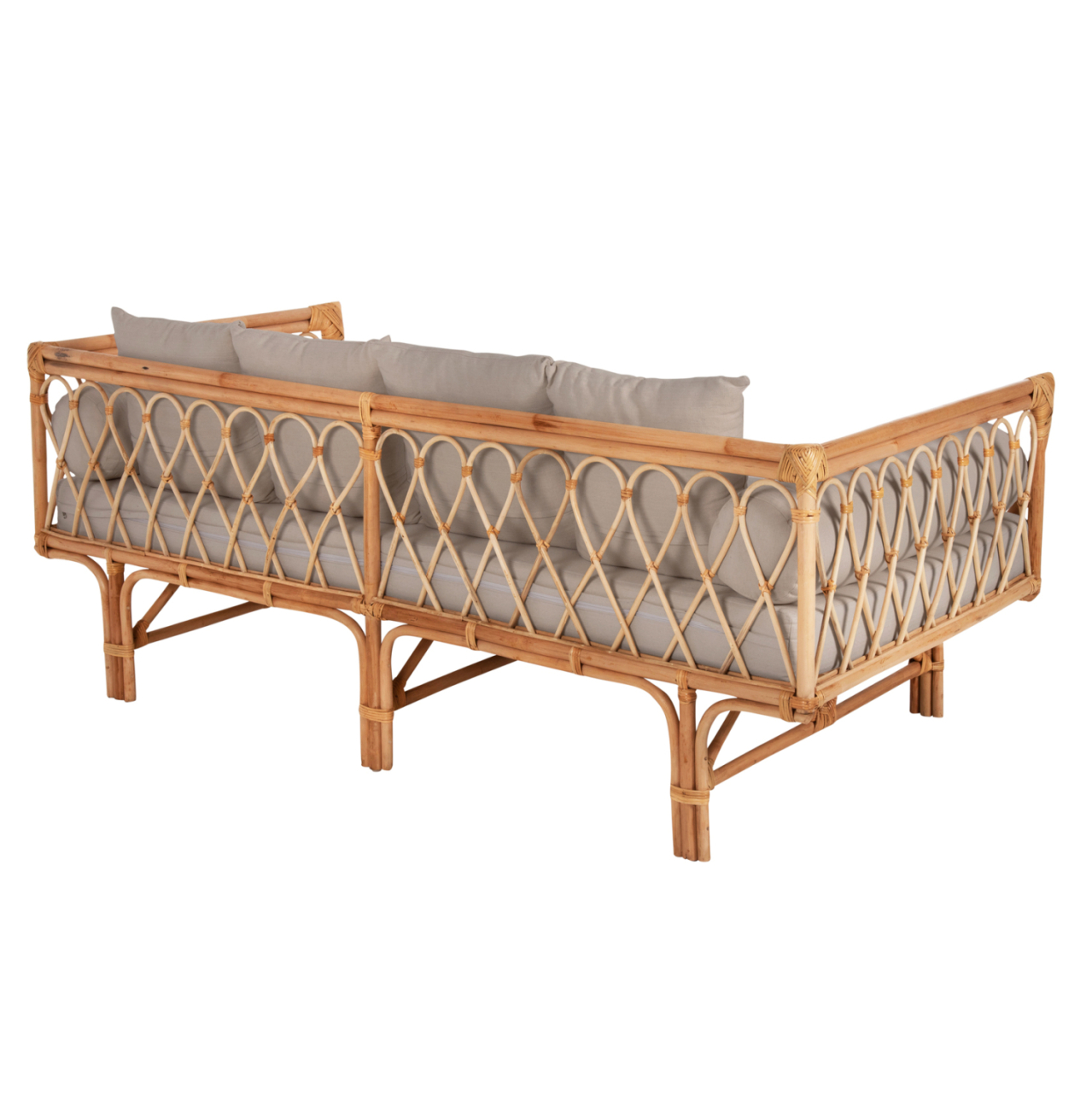 DAYBED-SOFA ALIKI HM9658 RATTAN IN NATURAL-BEIGE CUSHIONS 200x100x76Hcm. [5]