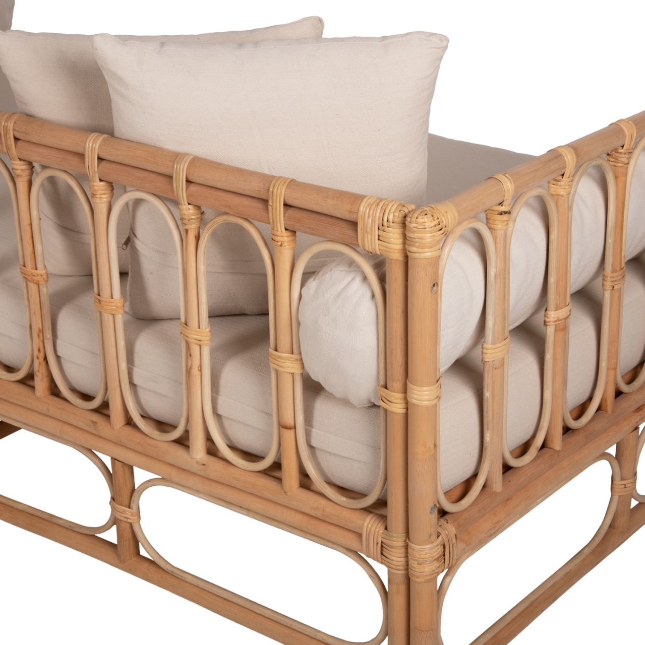 DAYBED-SOFA LIGNANO HM9660 RATTAN IN NATURAL-BEIGE CUSHIONS 200x100x75Hcm. [10]