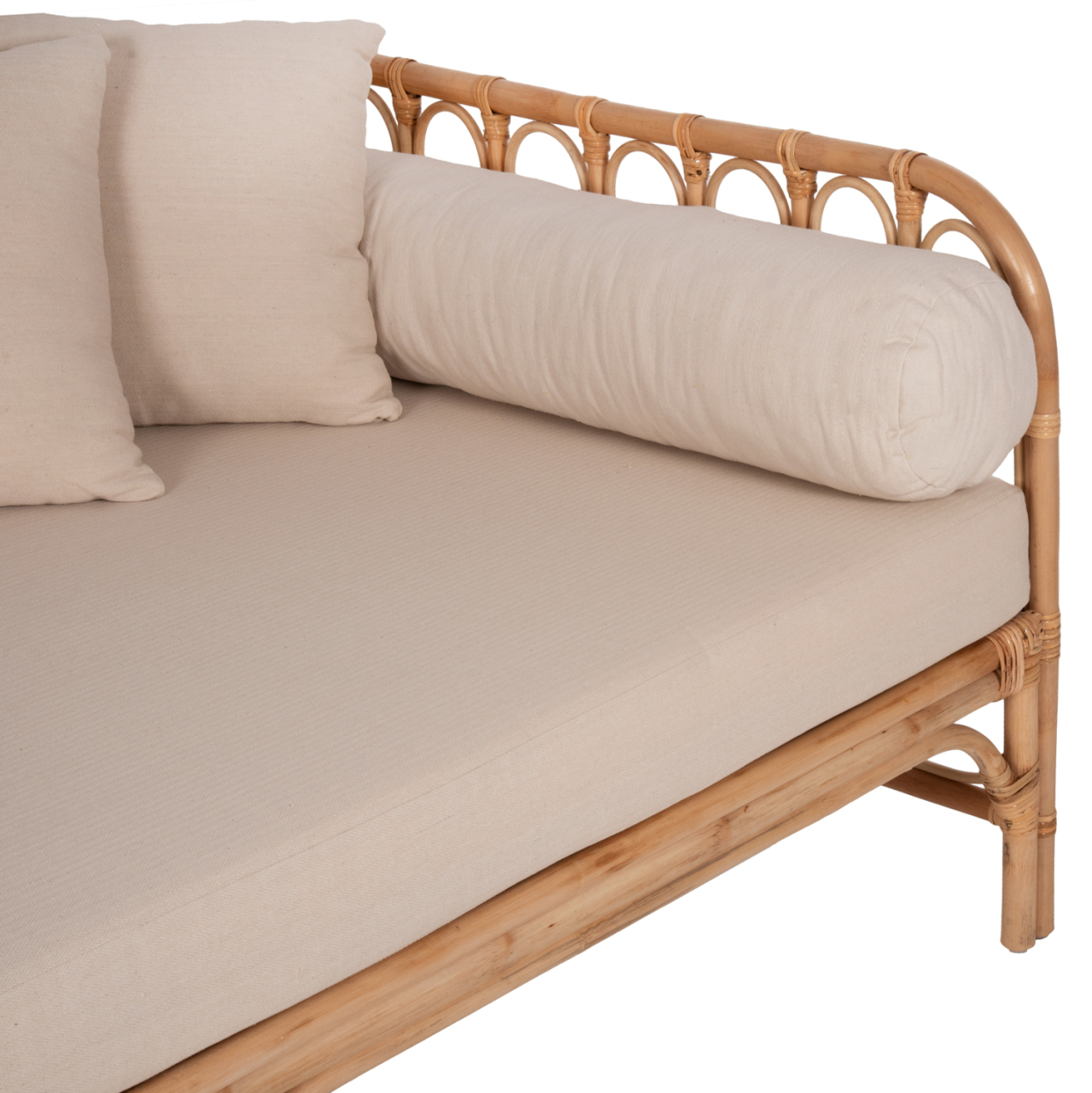 DAYBED-SOFA LIGNANO HM9660 RATTAN IN NATURAL-BEIGE CUSHIONS 200x100x75Hcm. [6]