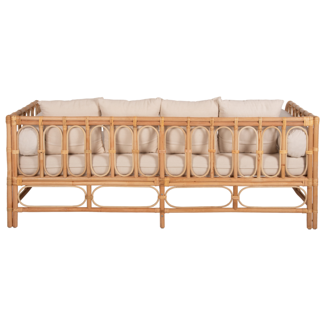 DAYBED-SOFA LIGNANO HM9660 RATTAN IN NATURAL-BEIGE CUSHIONS 200x100x75Hcm. [5]