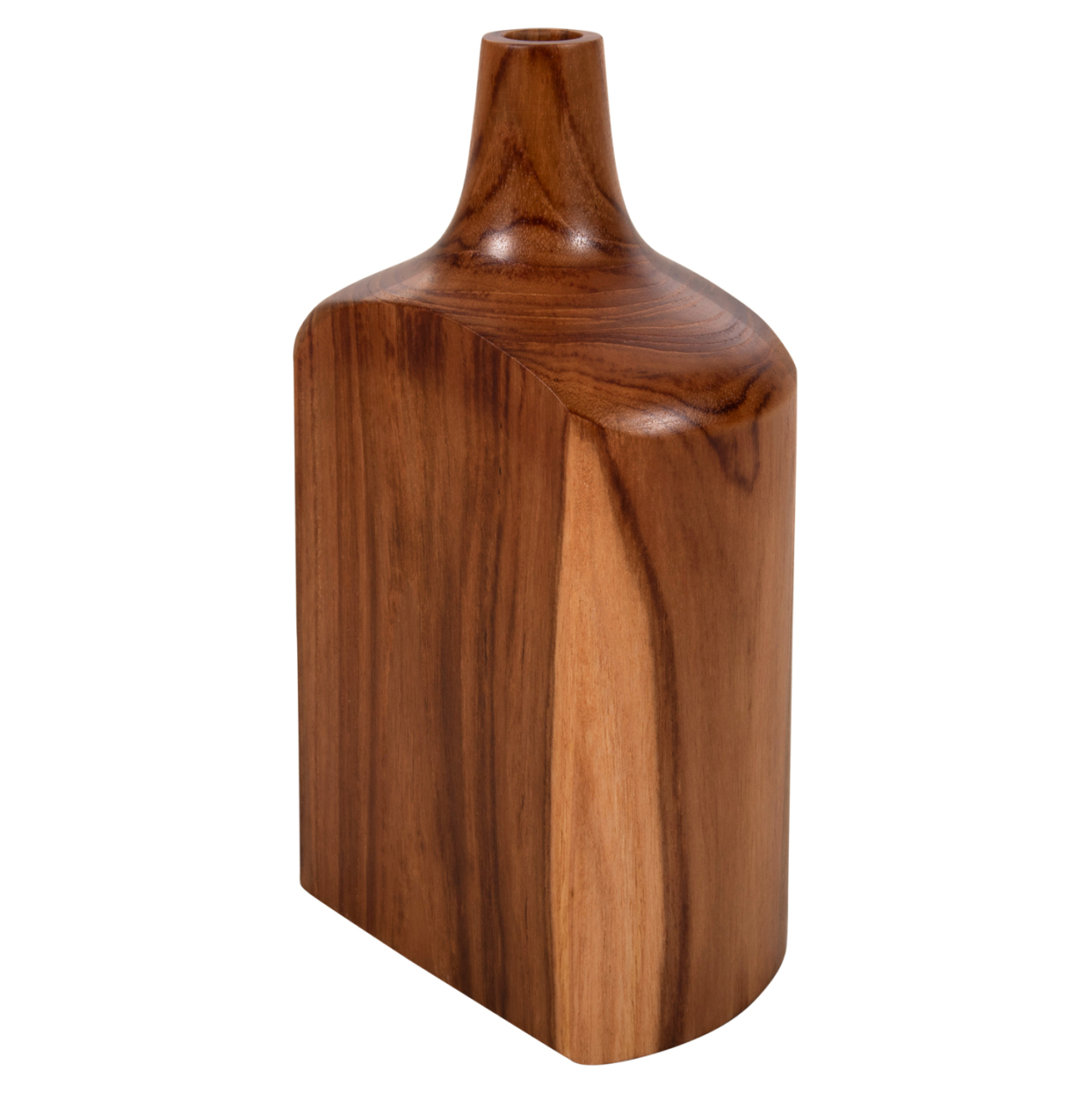 DECOR BOTTLES 3PCS SET HM7716 SOLID TEAK WOOD WALNUT [5]