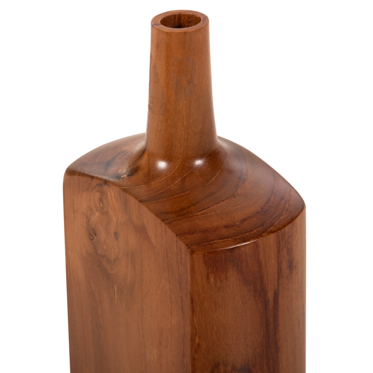 DECOR BOTTLES 3PCS SET HM7716 SOLID TEAK WOOD WALNUT [6]