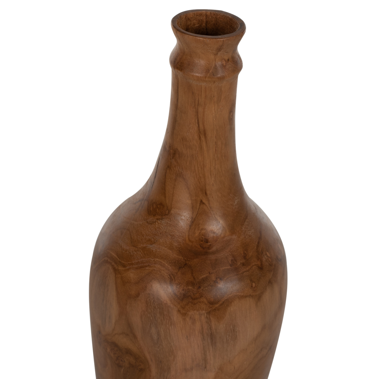 DECOR BOTTLES 3PCS SET HM7717 SOLID TEAK NATURAL [7]