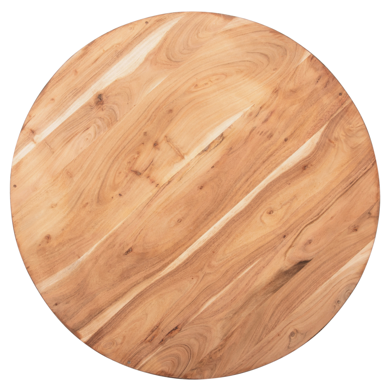 DECOR ROUND COFFEE TABLE BOWL HM8717.21 BLACK WITH ACACIA WOOD TOP Φ90X37.5Hcm. [6]