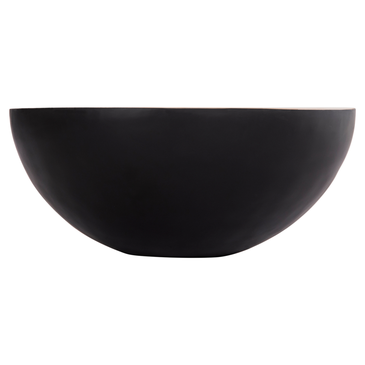 DECOR ROUND COFFEE TABLE BOWL HM8717.21 BLACK WITH ACACIA WOOD TOP Φ90X37.5Hcm. [3]