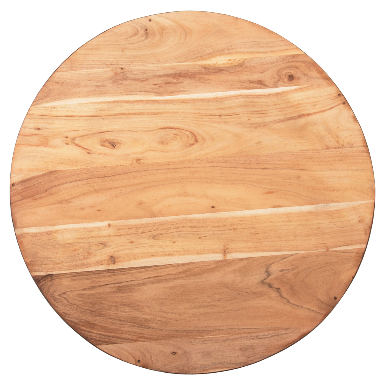 DECOR ROUND COFFEE TABLE BOWL HM8717.22 RUSTY WITH ACACIA WOOD TOP Φ89.5X39Hcm. [6]
