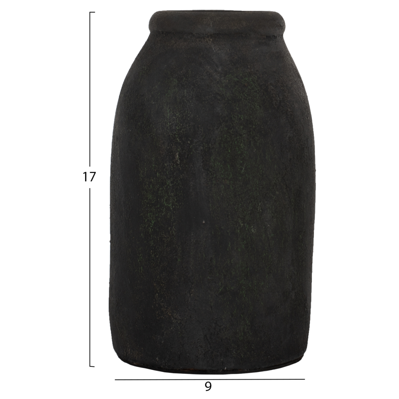 DECOR VASES 3PCS HM7711 TERRACOTTA FOSSIL GREY [2]