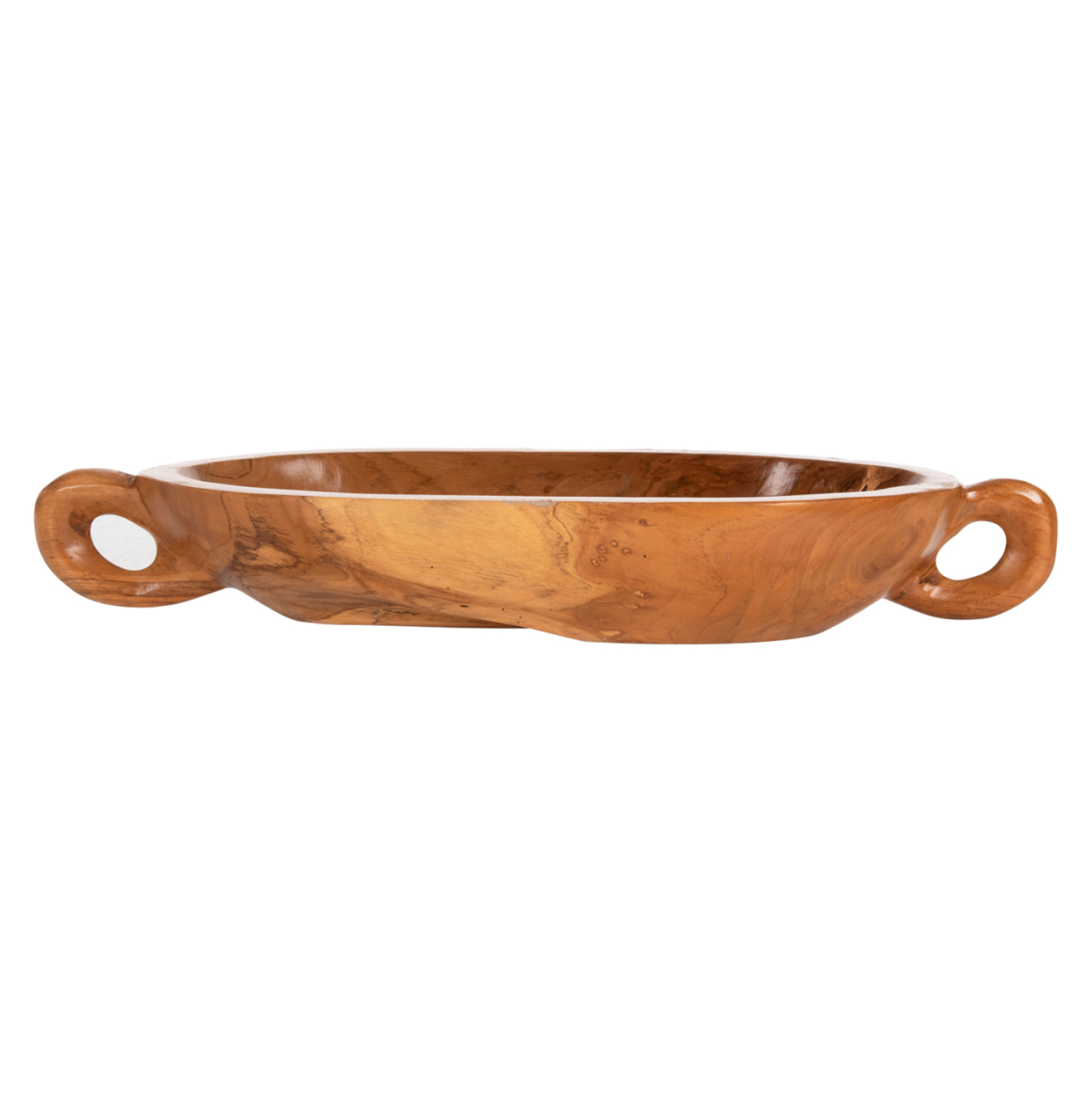 DECORATIVE DISH HM4304 TEAK WOOD IN NATURAL COLOR 64x21,5x9,5Hcm. [3]