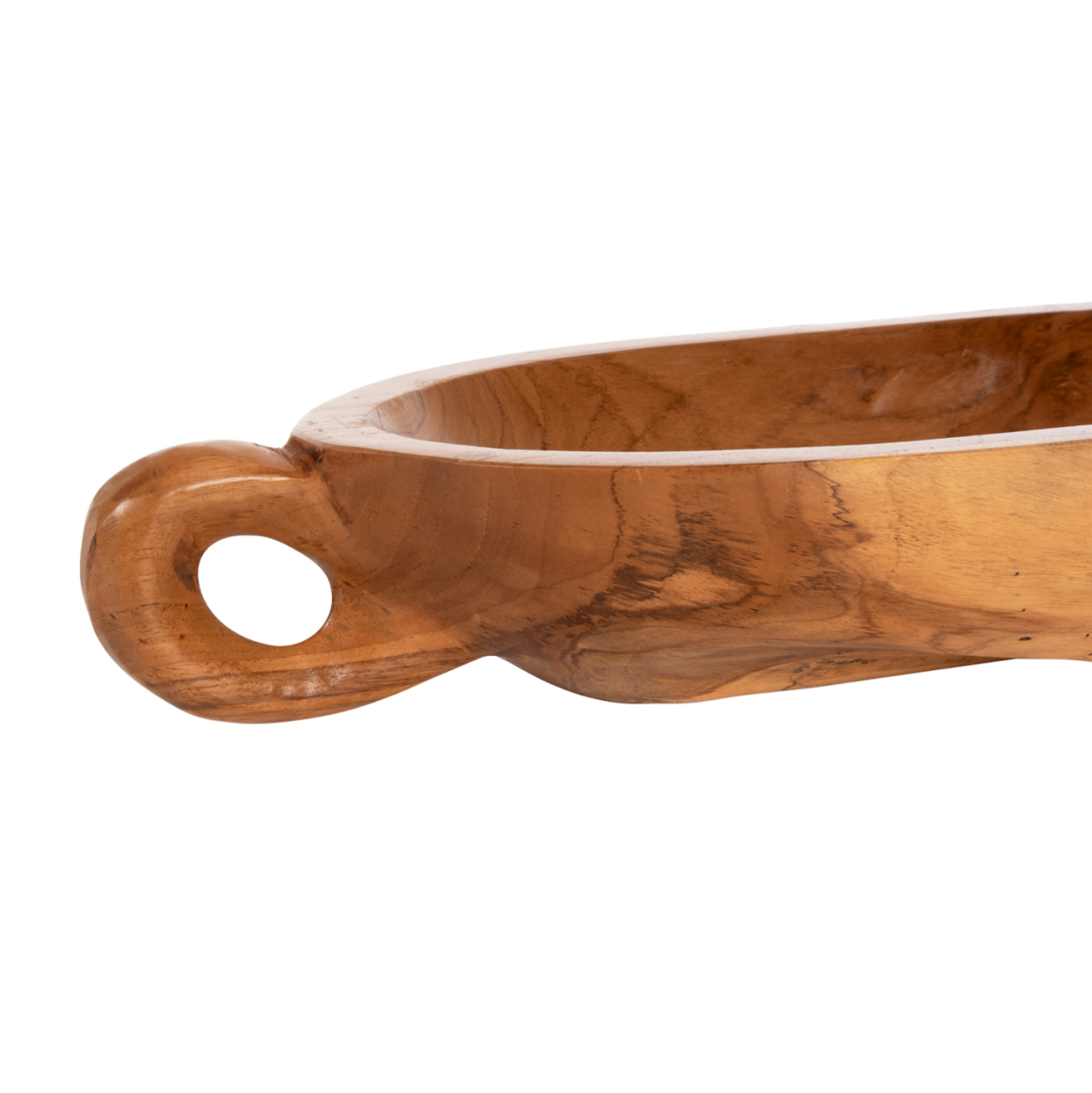 DECORATIVE DISH HM4304 TEAK WOOD IN NATURAL COLOR 64x21,5x9,5Hcm. [6]