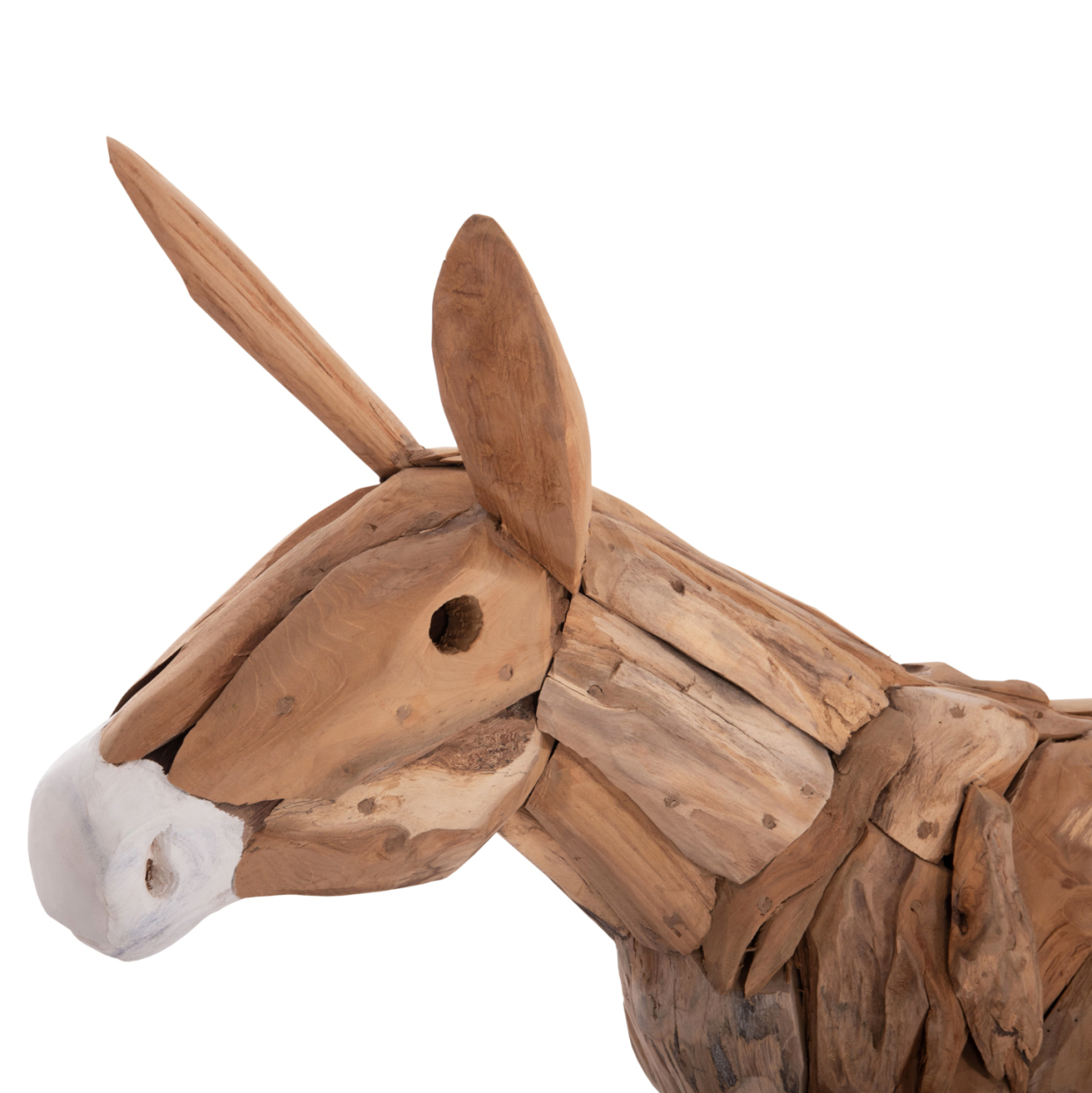 DECORATIVE DONKEY HM4387 RECYCLED TEAK WOOD IN NATURAL COLOR 103x33x99,5Hcm. [7]