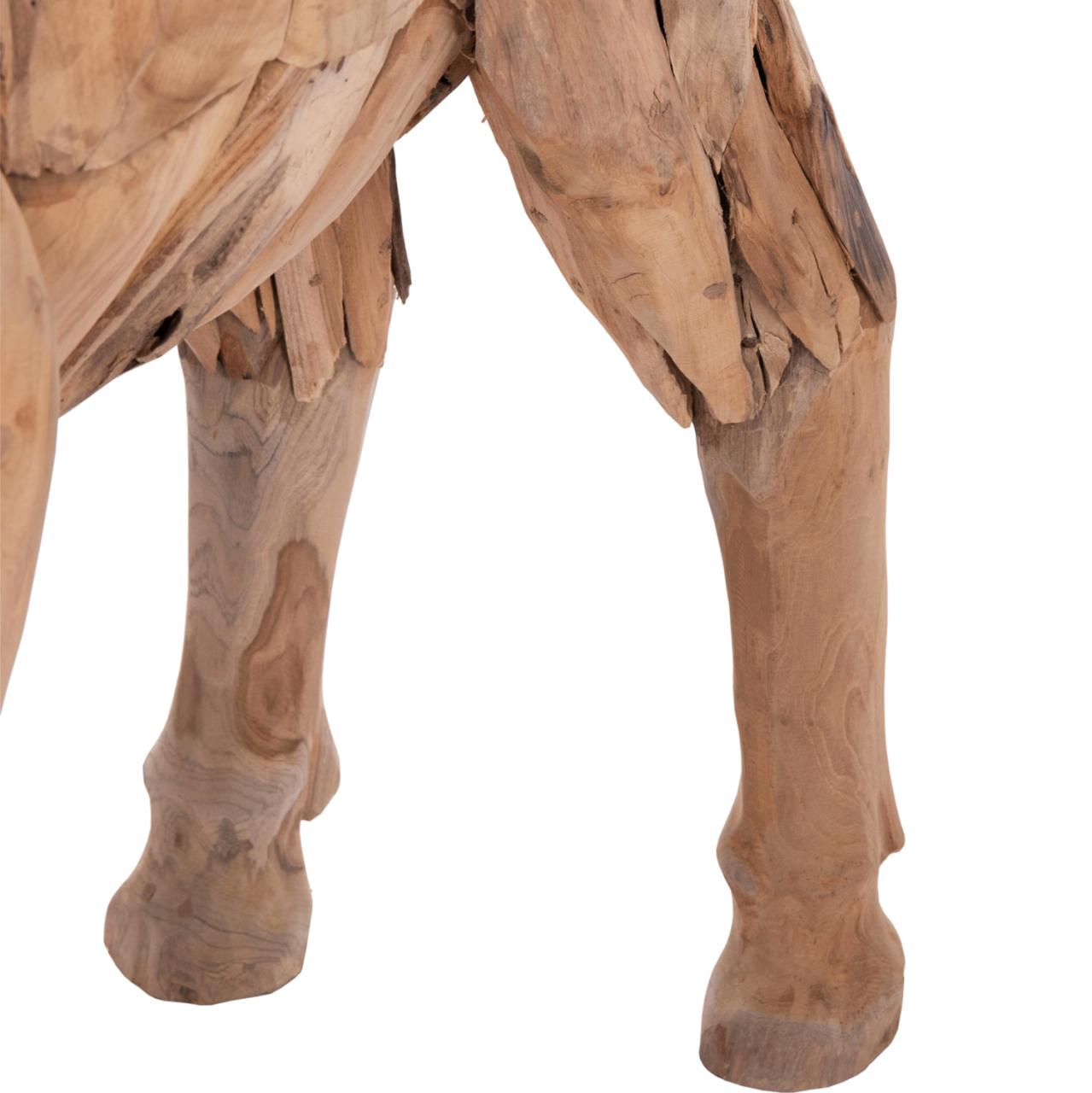 DECORATIVE DONKEY HM4387 RECYCLED TEAK WOOD IN NATURAL COLOR 103x33x99,5Hcm. [9]