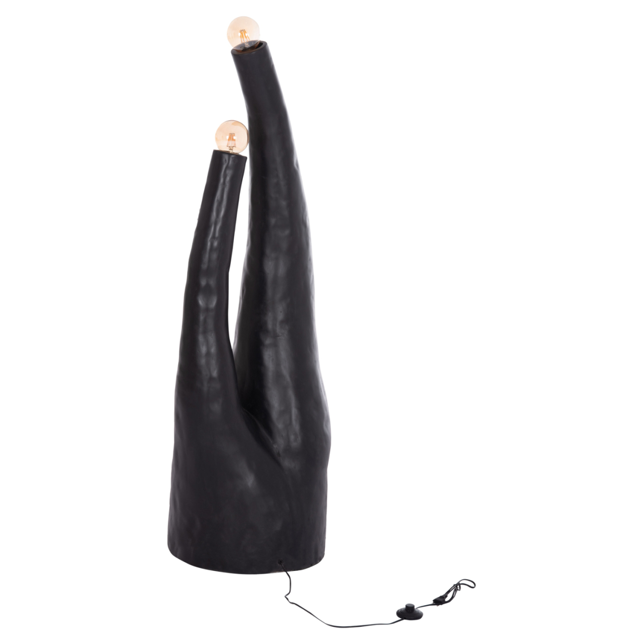 DECORATIVE FLOOR LAMP TUSKEN HM4702.01 FIBER CEMENT-BLACK 50x43x145Hcm. [6]