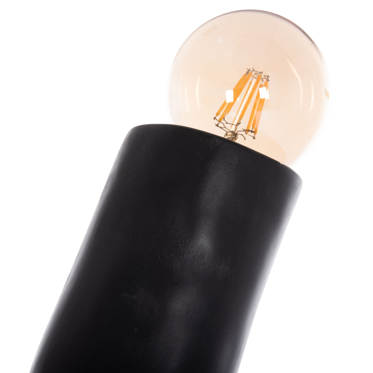 DECORATIVE FLOOR LAMP TUSKEN HM4702.01 FIBER CEMENT-BLACK 50x43x145Hcm. [9]