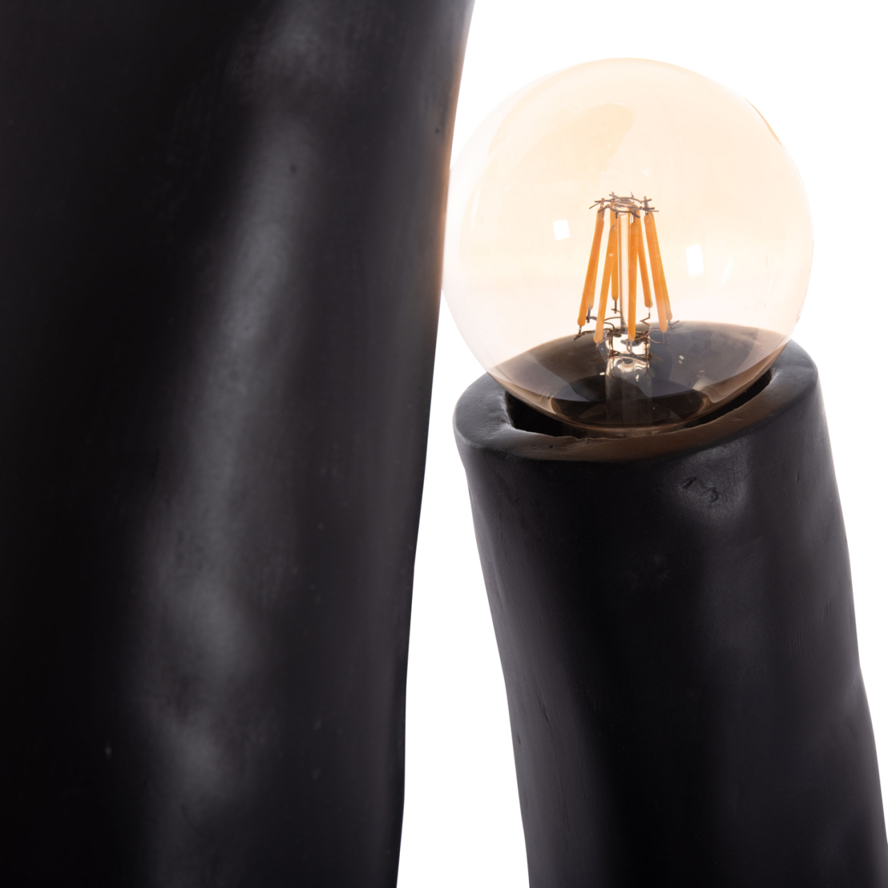DECORATIVE FLOOR LAMP TUSKEN HM4702.01 FIBER CEMENT-BLACK 50x43x145Hcm. [7]