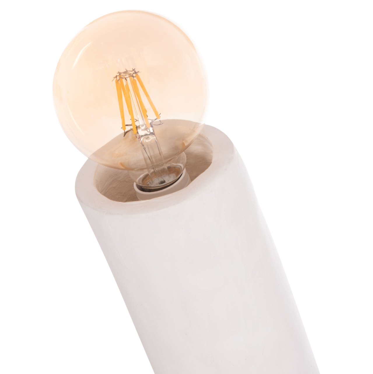 DECORATIVE FLOOR LAMP TUSKEN HM4702.02 FIBER CEMENT-WHITE 50x43x145Hcm. [9]