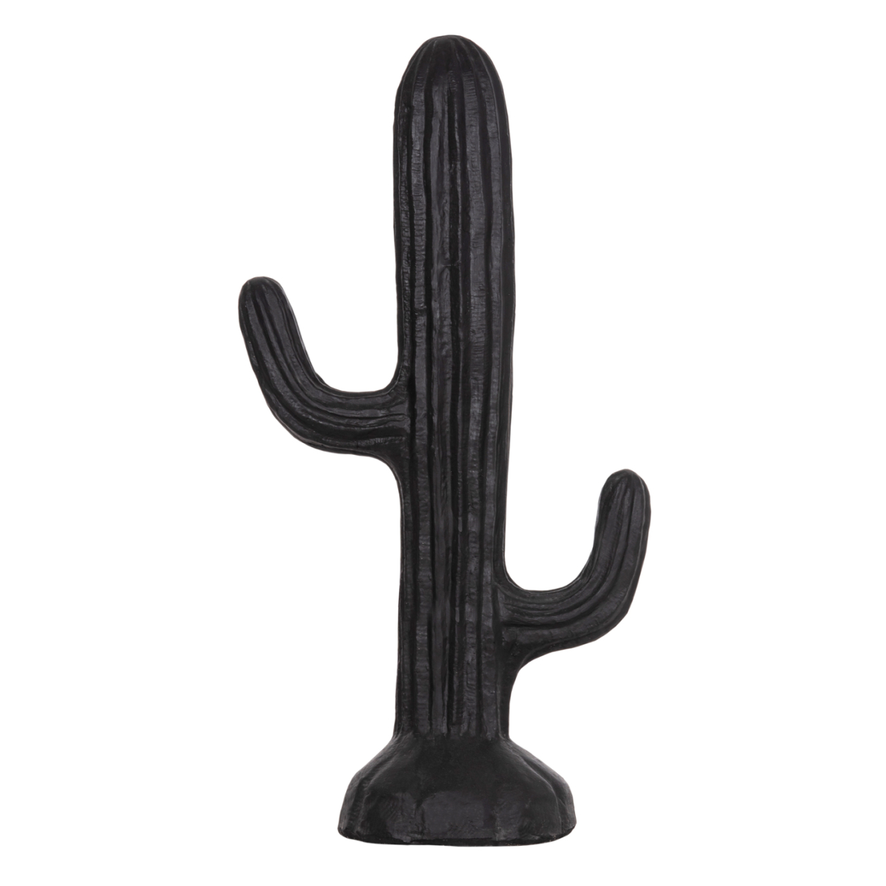 DECORATIVE FLOOR STANDING CACTUS HM4386.01L PLASTER IN BLACK 63x37x150Hcm. [3]