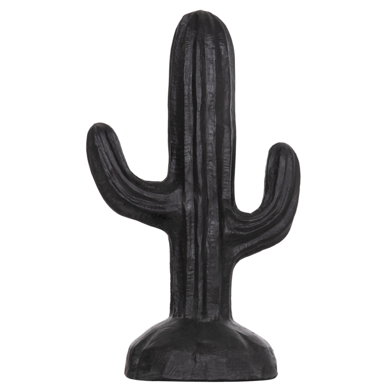 DECORATIVE FLOOR STANDING CACTUS HM4386.01S PLASTER IN BLACK 42x30x74Hcm. [3]