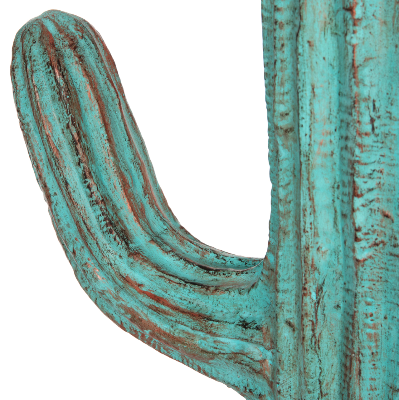 DECORATIVE FLOOR STANDING CACTUS HM4386.03M PLASTER IN TURQUOISE 54x34x103Hcm. [5]