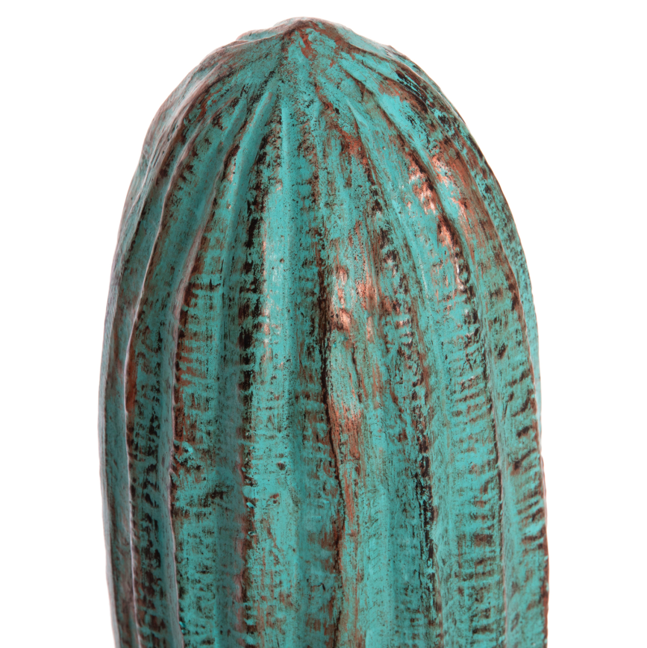 DECORATIVE FLOOR STANDING CACTUS HM4386.03M PLASTER IN TURQUOISE 54x34x103Hcm. [4]