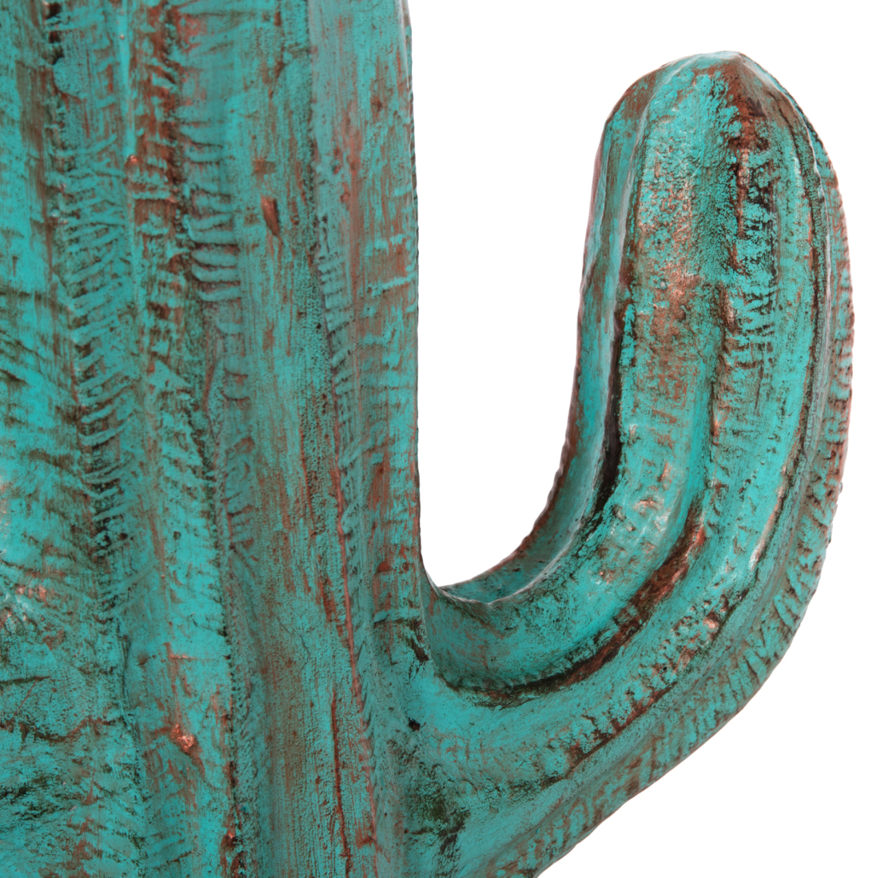 DECORATIVE FLOOR STANDING CACTUS HM4386.03S PLASTER IN TURQUOISE 42x30x74Hcm. [5]