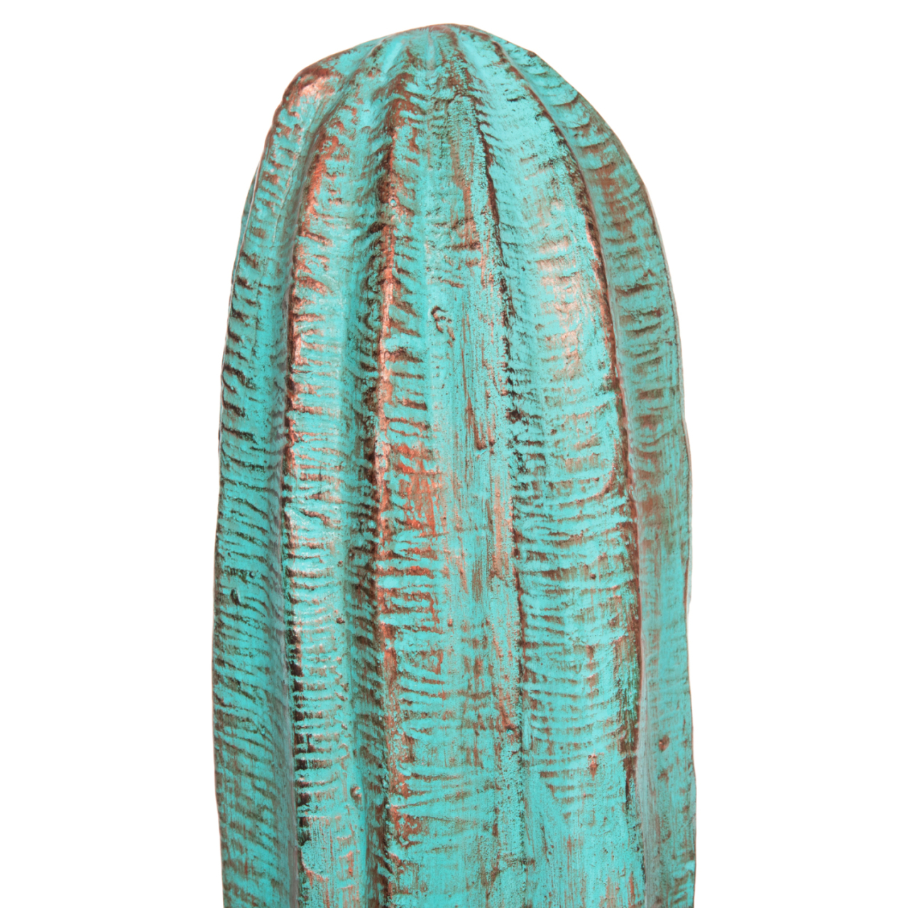 DECORATIVE FLOOR STANDING CACTUS HM4386.03S PLASTER IN TURQUOISE 42x30x74Hcm. [4]