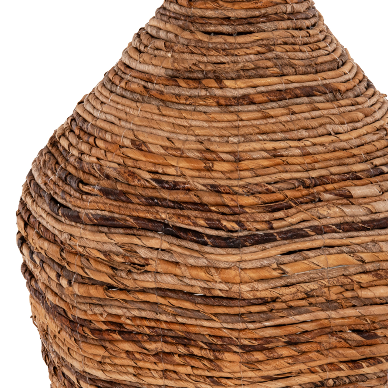 DECORATIVE FLOOR VASE HM7836 BANANA FIBER RUSH-MAT IN BROWN COLOR Φ43x100Hcm. [5]