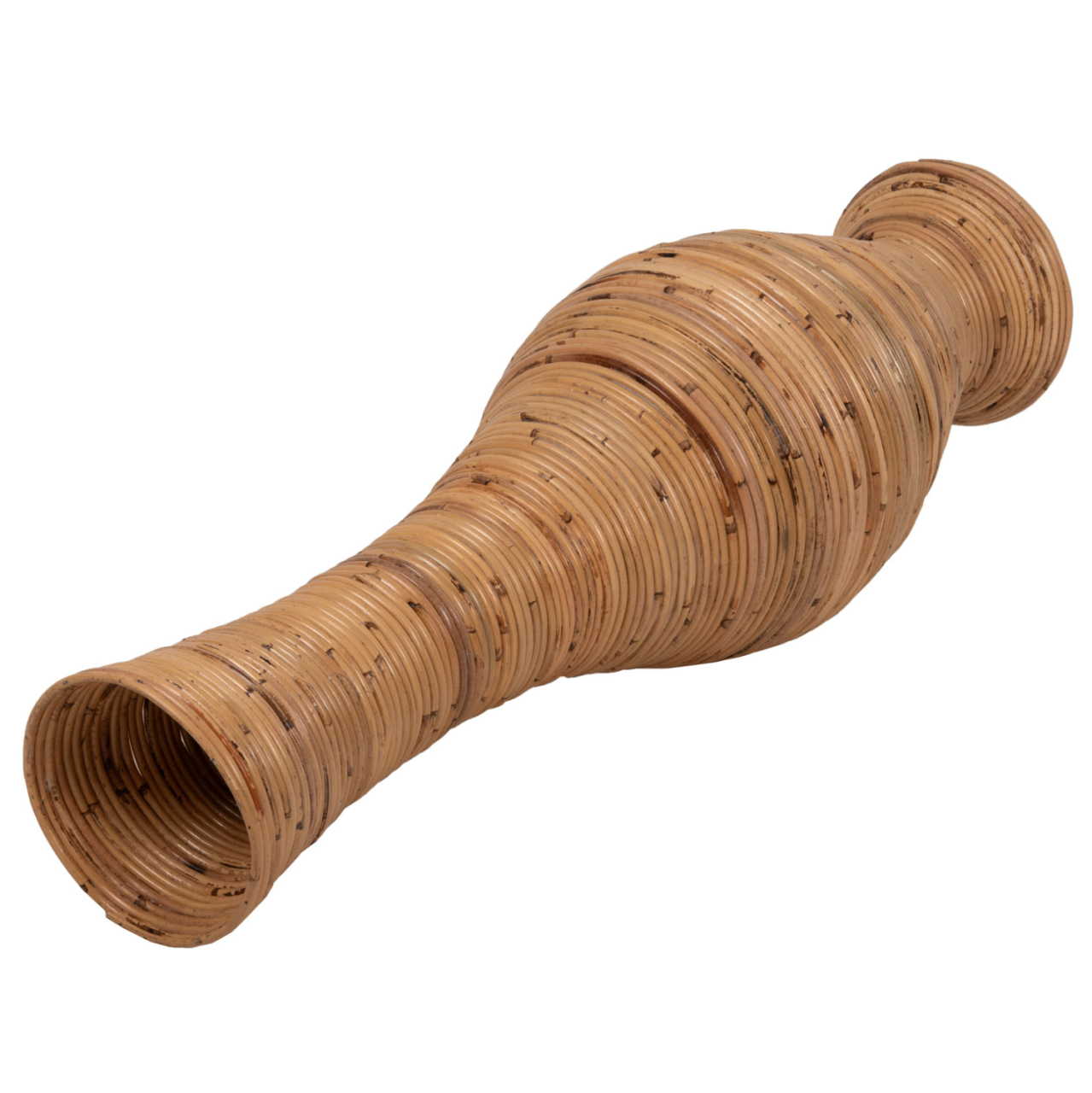 DECORATIVE FLOOR VASE HM7852 RATTAN IN NATURAL COLOR Φ30x100Hcm. [4]