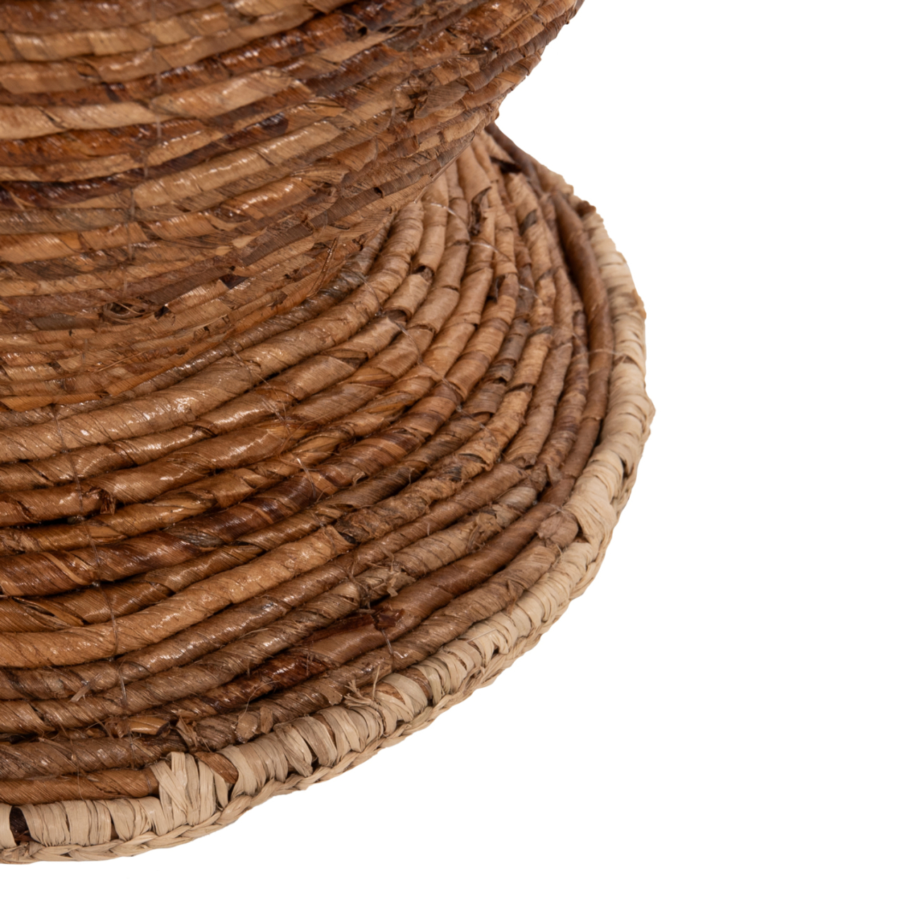 DECORATIVE FLOOR VASE HM7865 BANANA FIBER RUSH-MAT IN BROWN COLOR Φ35x104Hcm. [5]