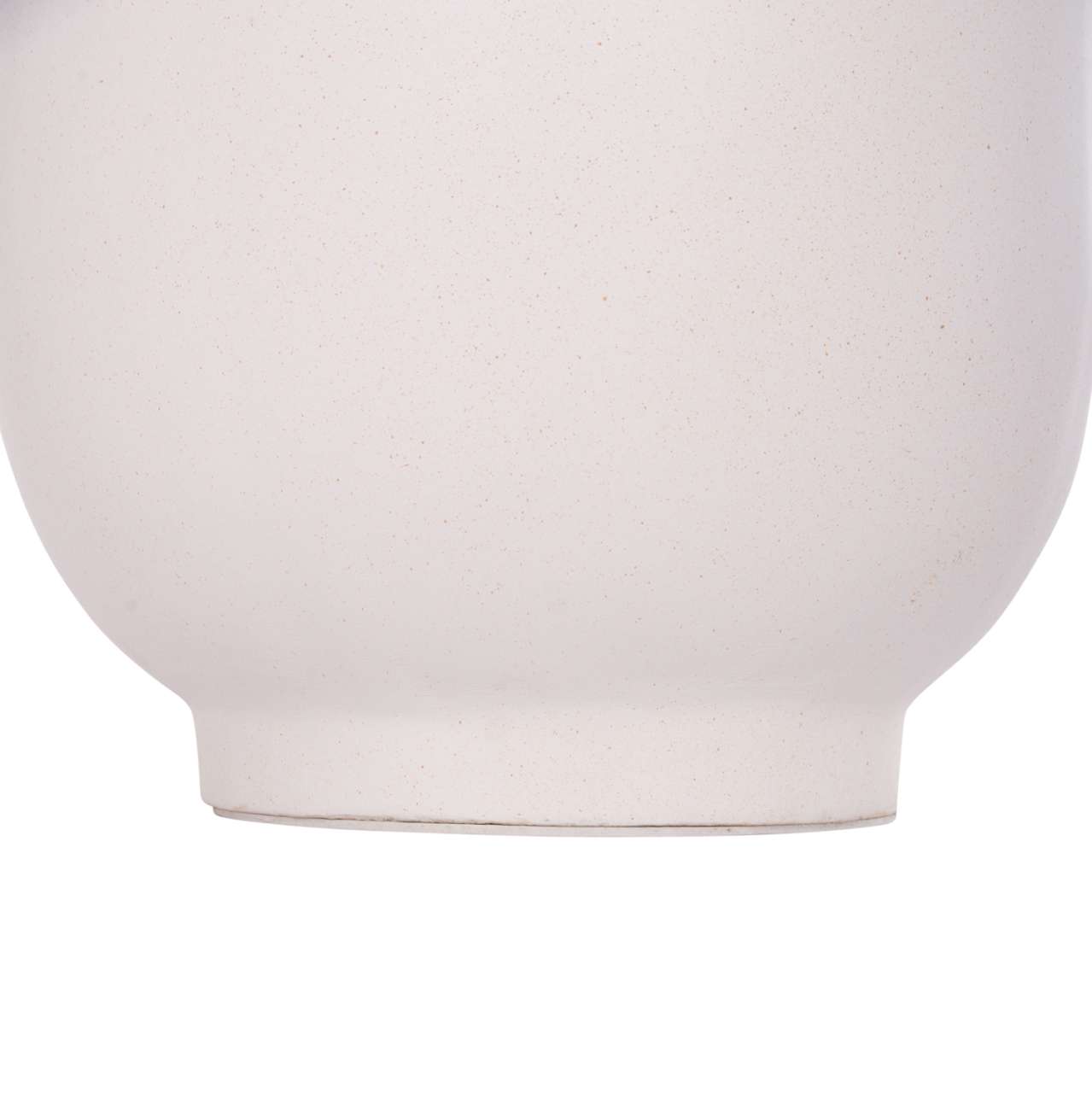 DECORATIVE FLOOR VASE LINTER HM4662.02S FIBER CEMENT IN WHITE--TEAK WOOD Φ34x60Hcm. [10]