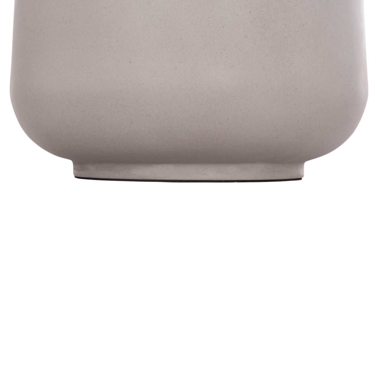 DECORATIVE FLOOR VASE LINTER HM4662.03L FIBER CEMENT IN GREY--TEAK WOOD Φ41x47Hcm. [7]